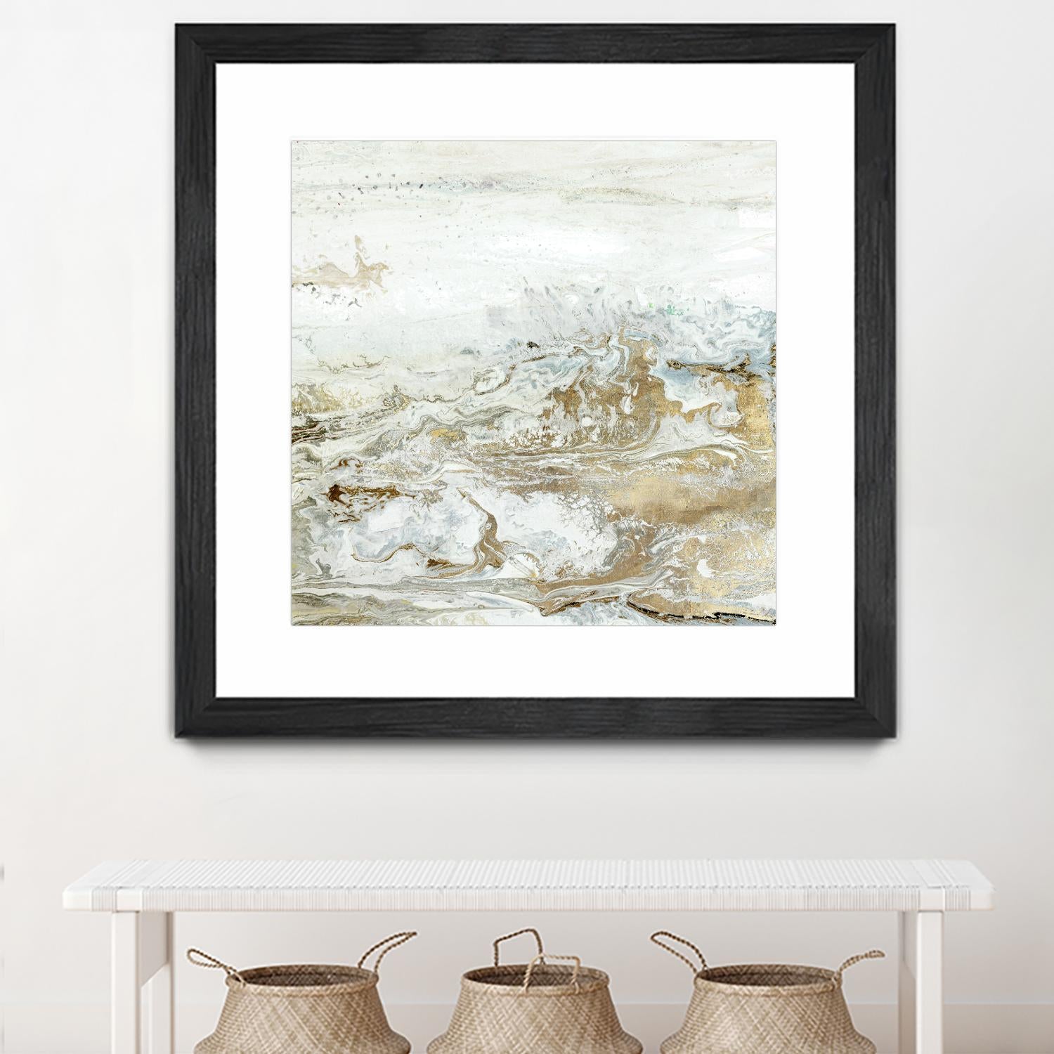 Geode II Teal Version by Wendy Kroeker on GIANT ART - gold abstract