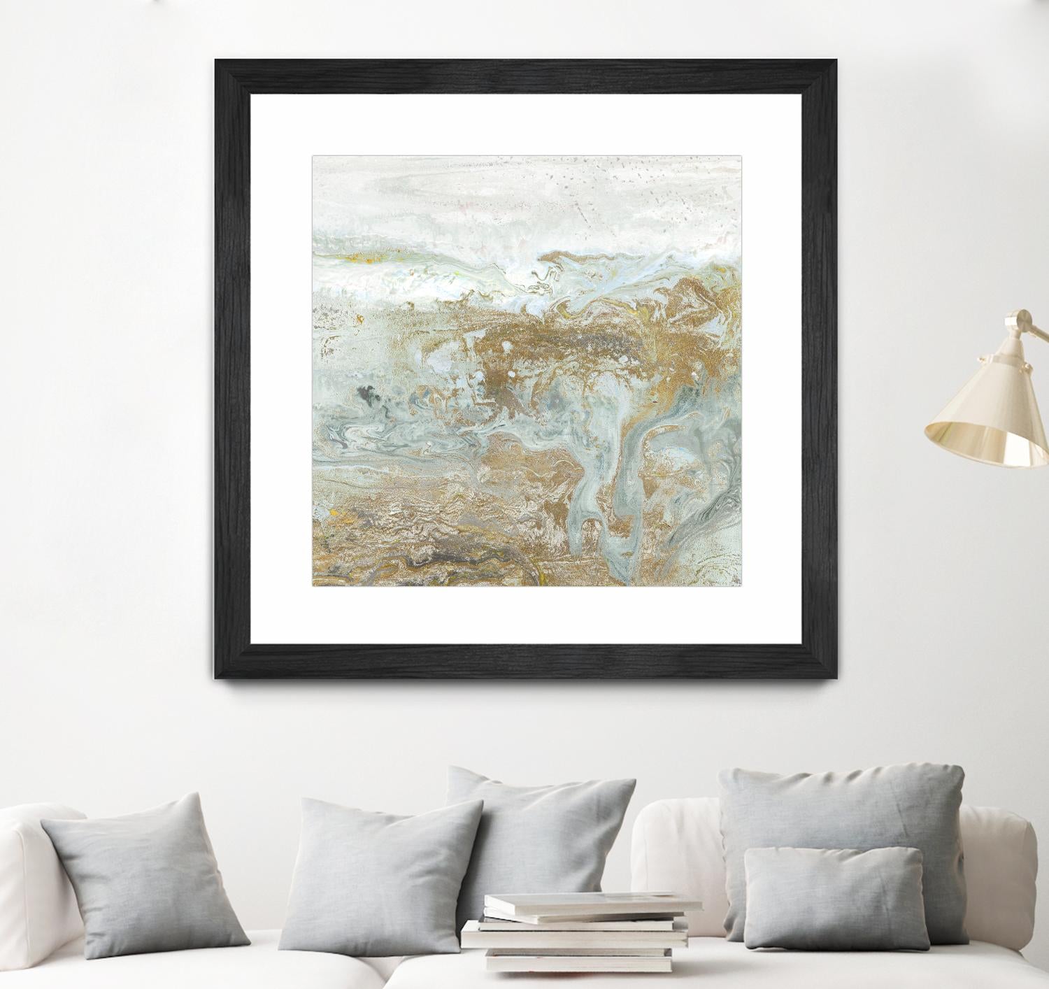 Geode III Teal Version by Wendy Kroeker on GIANT ART - blue abstract