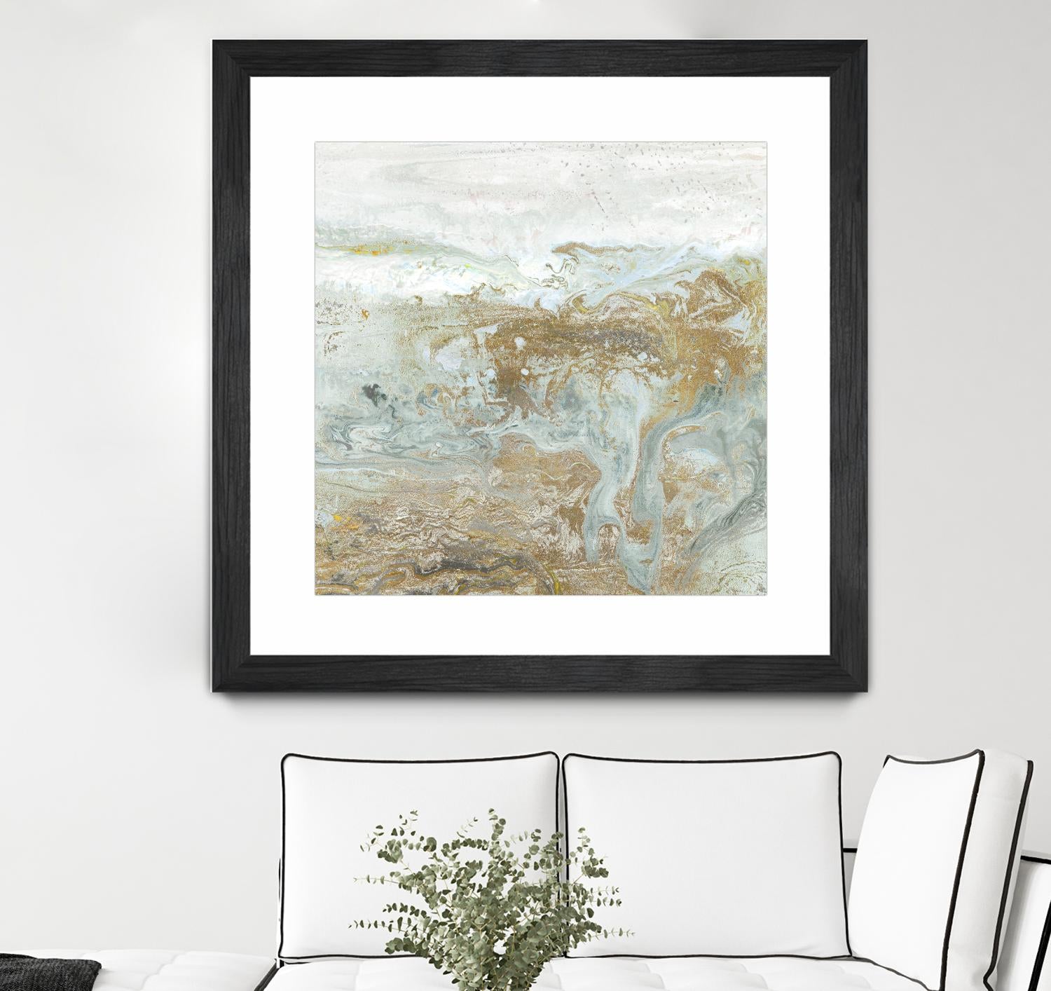 Geode III Teal Version by Wendy Kroeker on GIANT ART - blue abstract