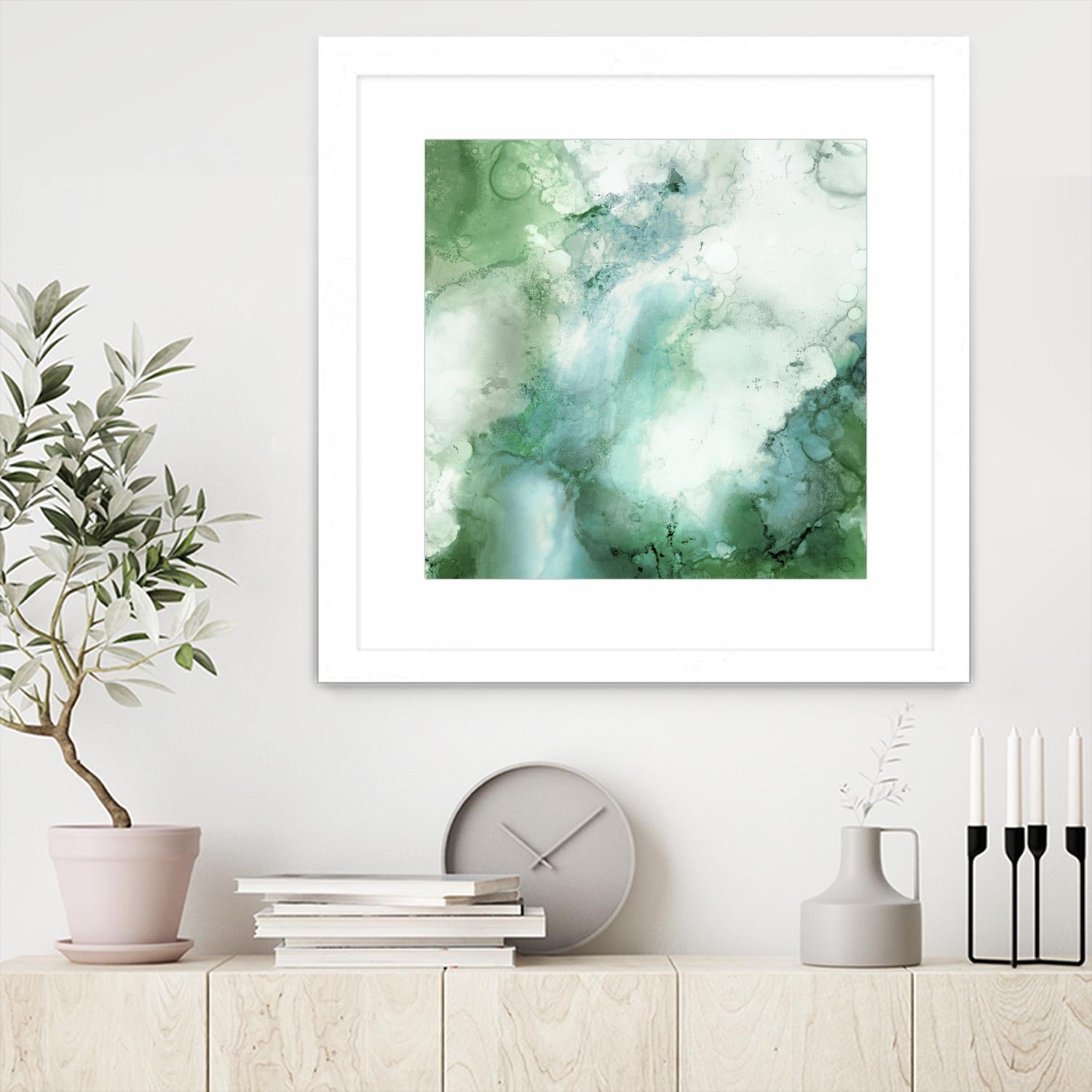 Zen Panel III by Wendy Kroeker on GIANT ART - white abstract