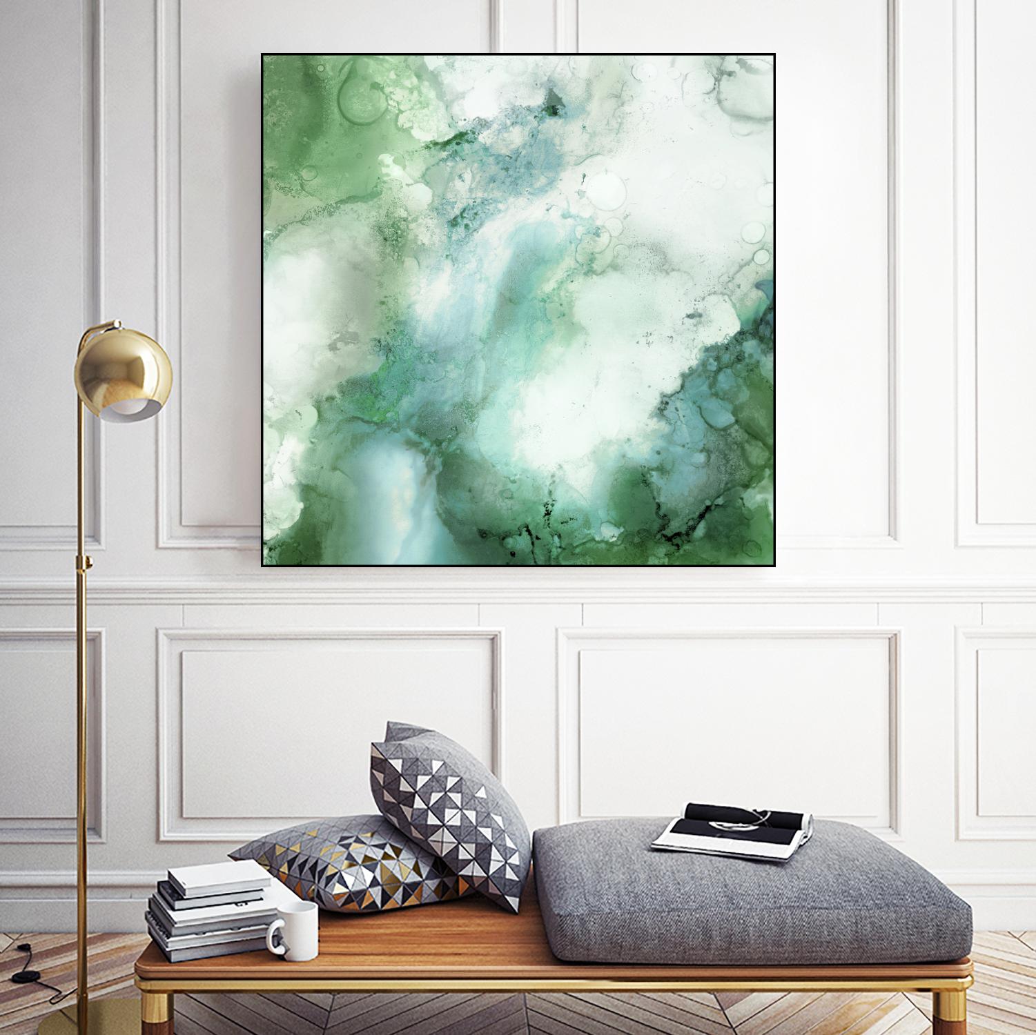 Zen Panel III by Wendy Kroeker on GIANT ART - white abstract