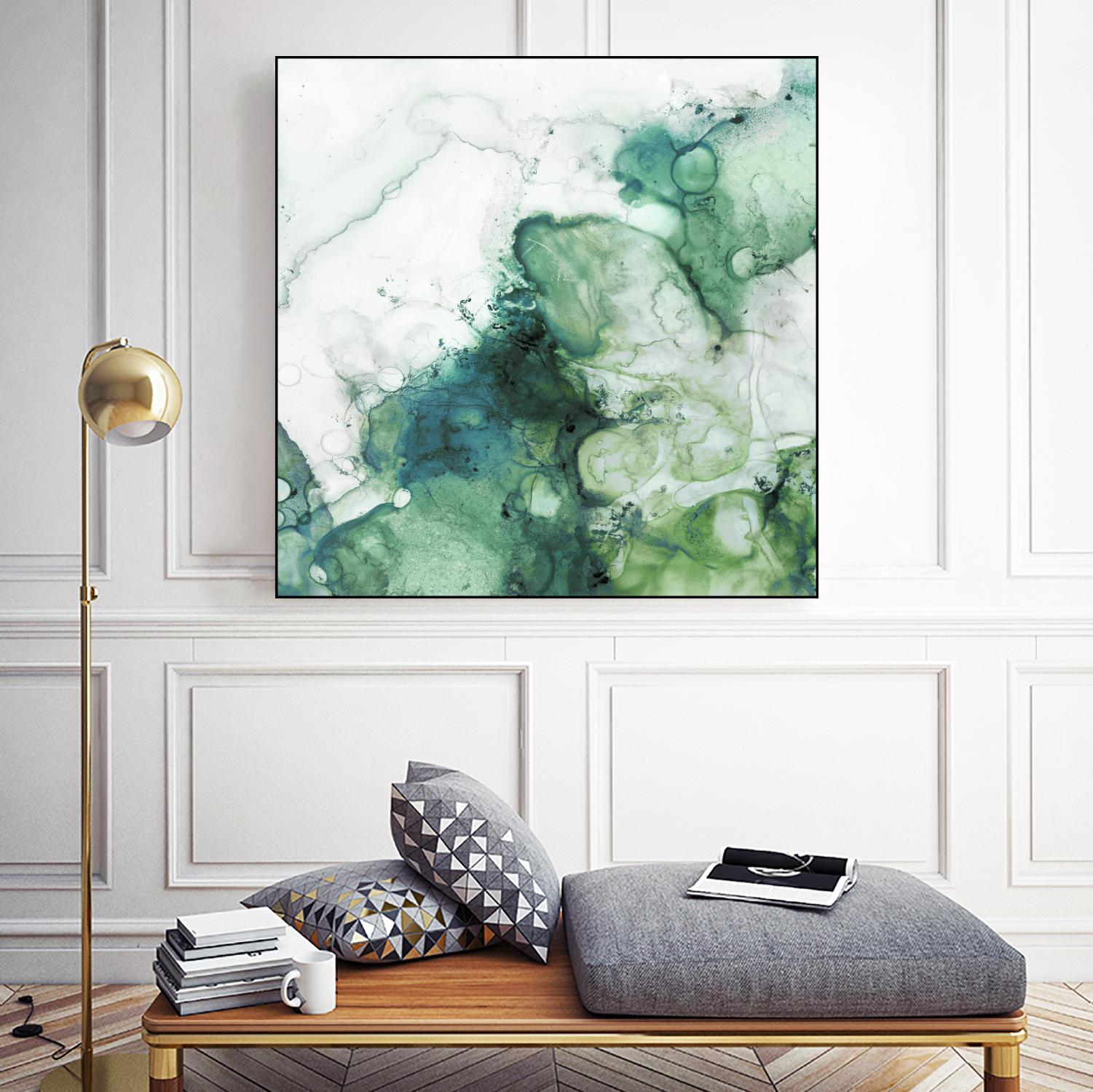 Zen Panel IV by Wendy Kroeker on GIANT ART - white abstract