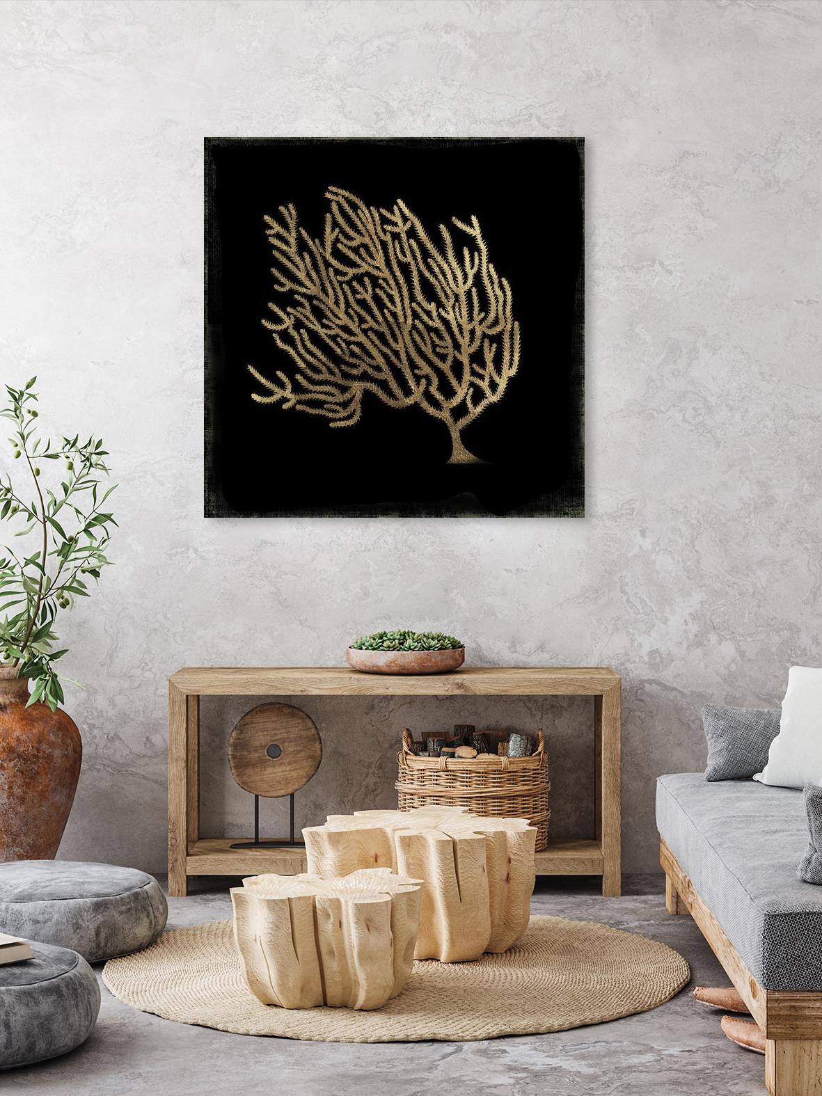 Gold Coral II by Aimee Wilson on GIANT ART - gold nautical