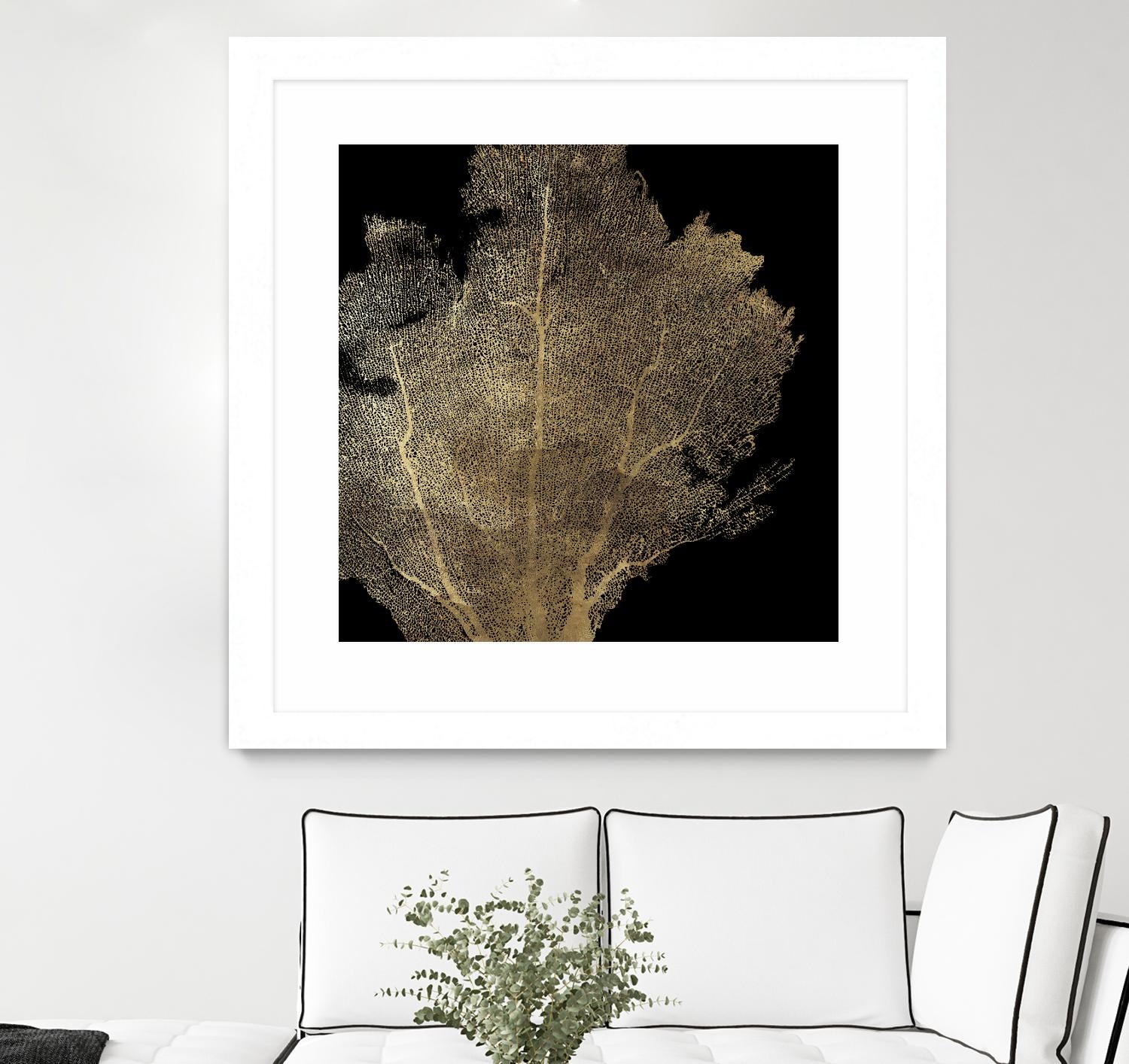 Honey Comb Coral I by Aimee Wilson on GIANT ART - gold nautical