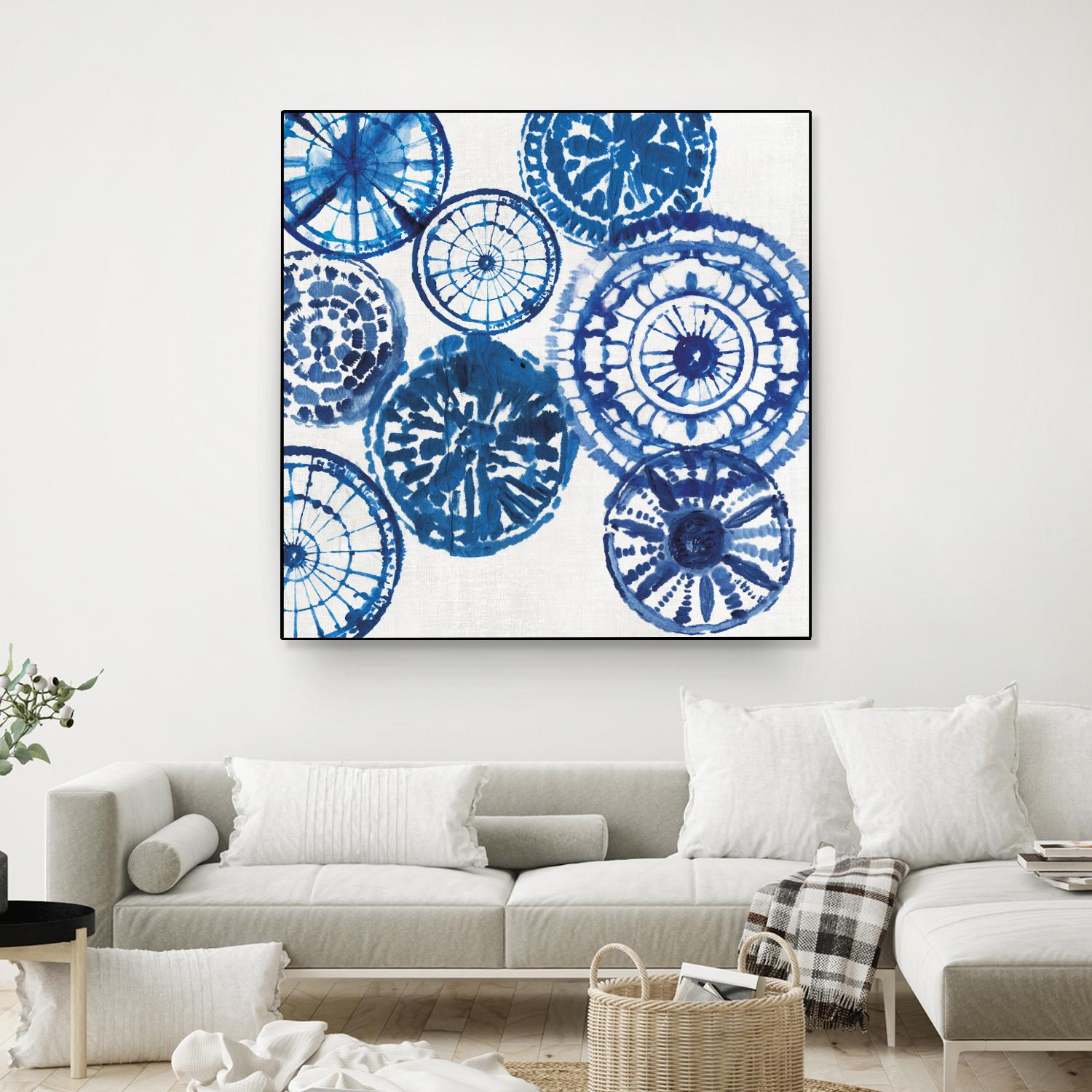 Shibori Rings I by Aimee Wilson on GIANT ART - white abstract