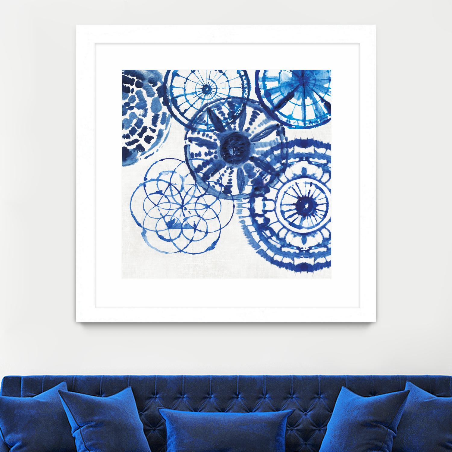 Shibori Rings II by Aimee Wilson on GIANT ART - white abstract