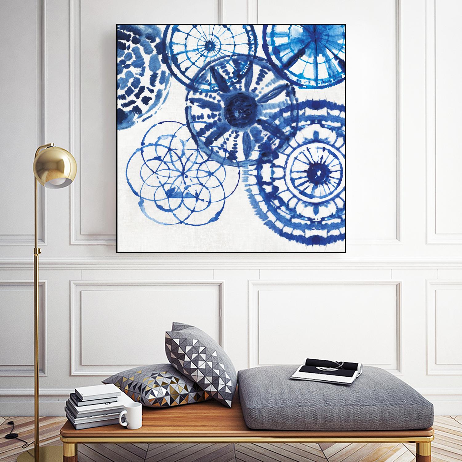 Shibori Rings II by Aimee Wilson on GIANT ART - white abstract