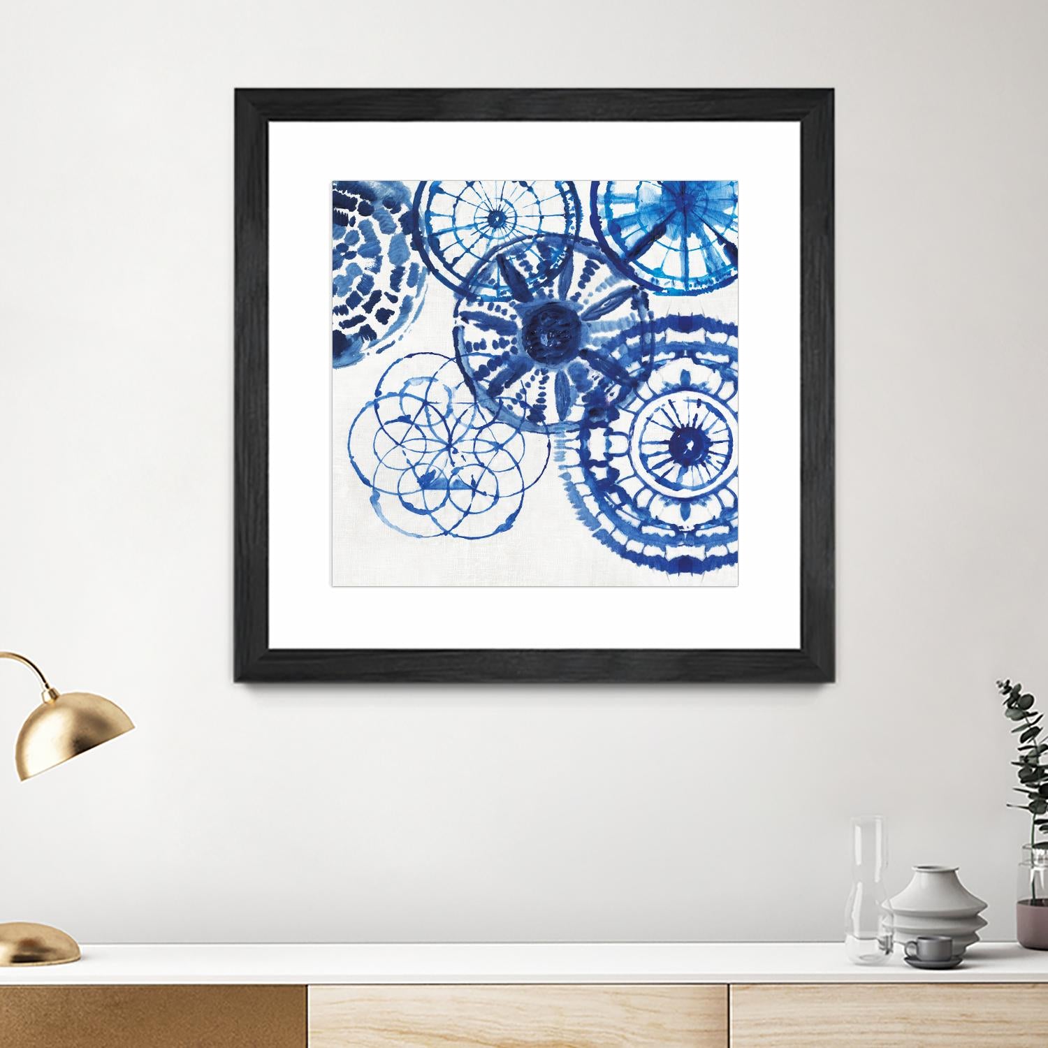 Shibori Rings II by Aimee Wilson on GIANT ART - white abstract