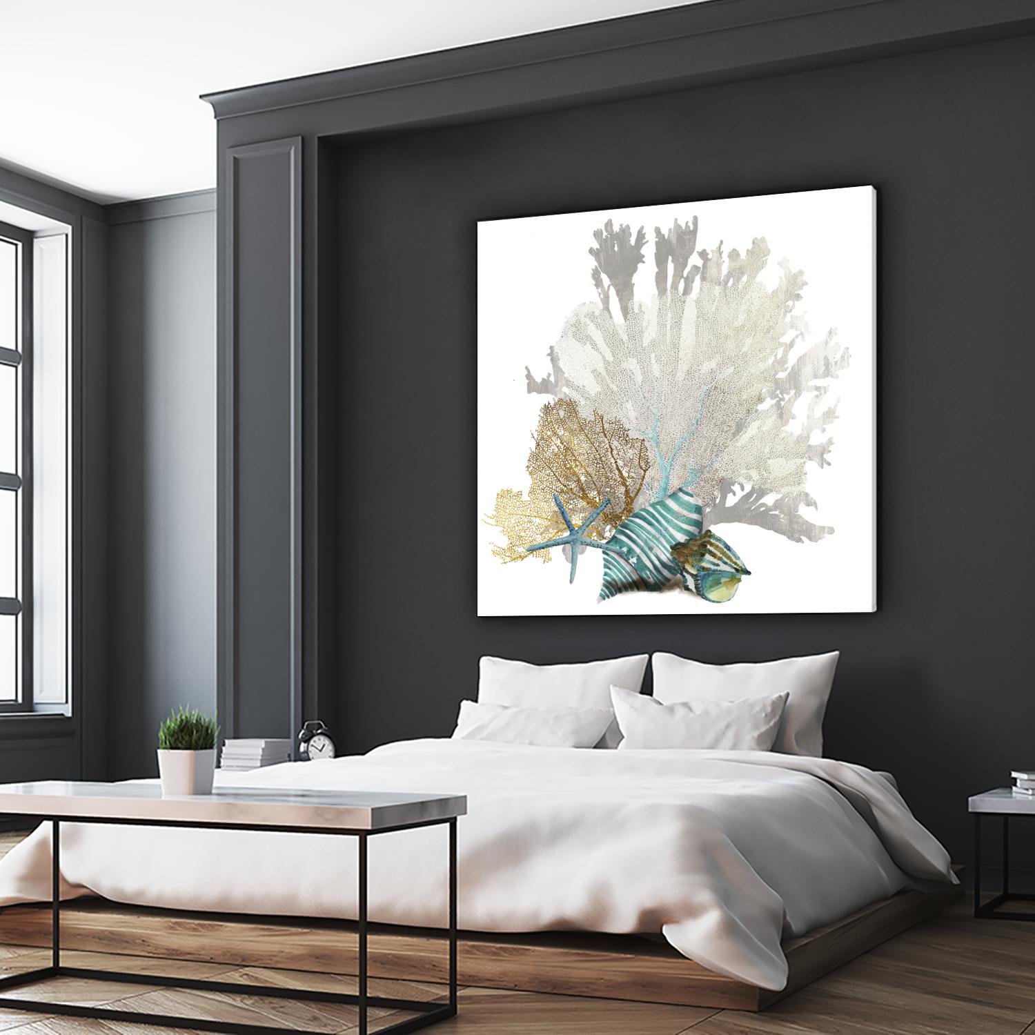 Coral by Aimee Wilson on GIANT ART - turquoise nautical