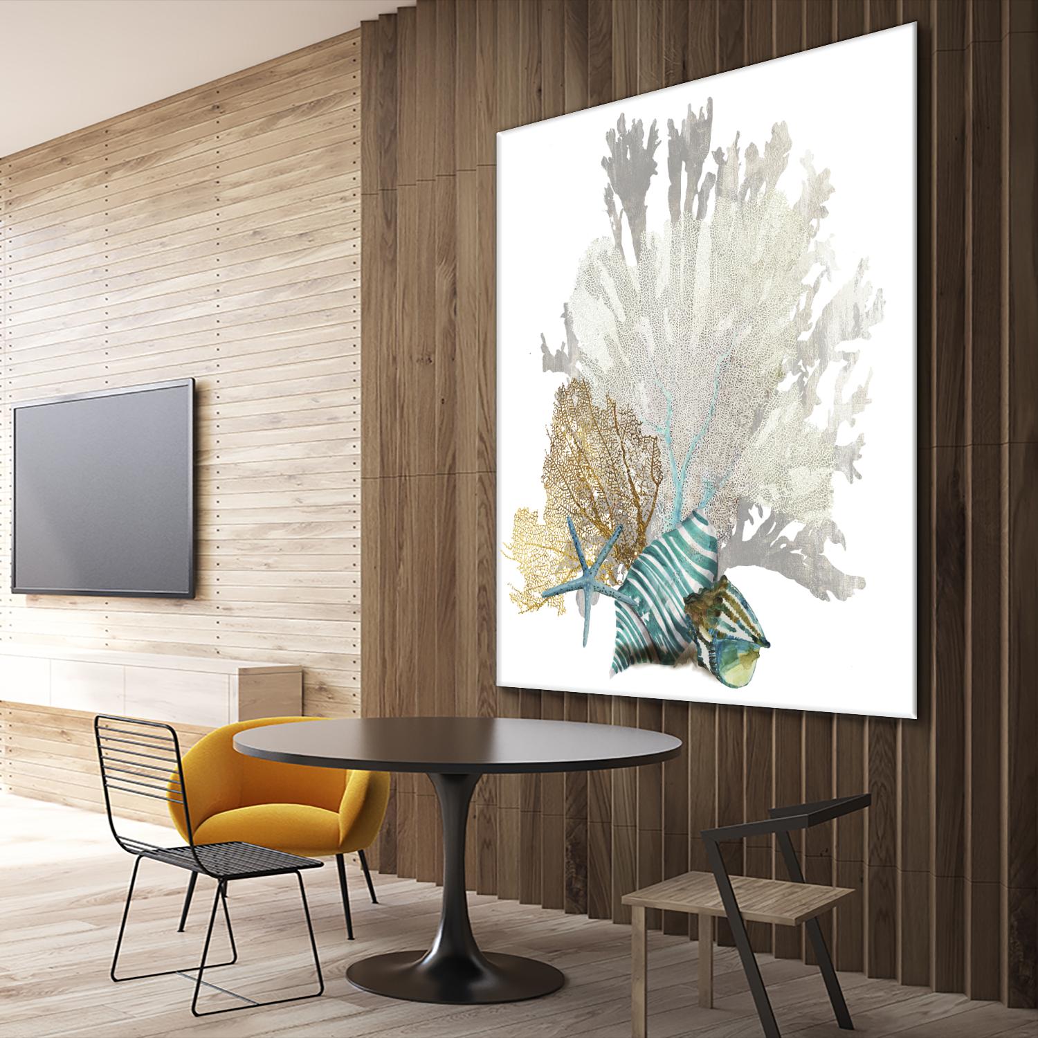 Coral by Aimee Wilson on GIANT ART - turquoise nautical