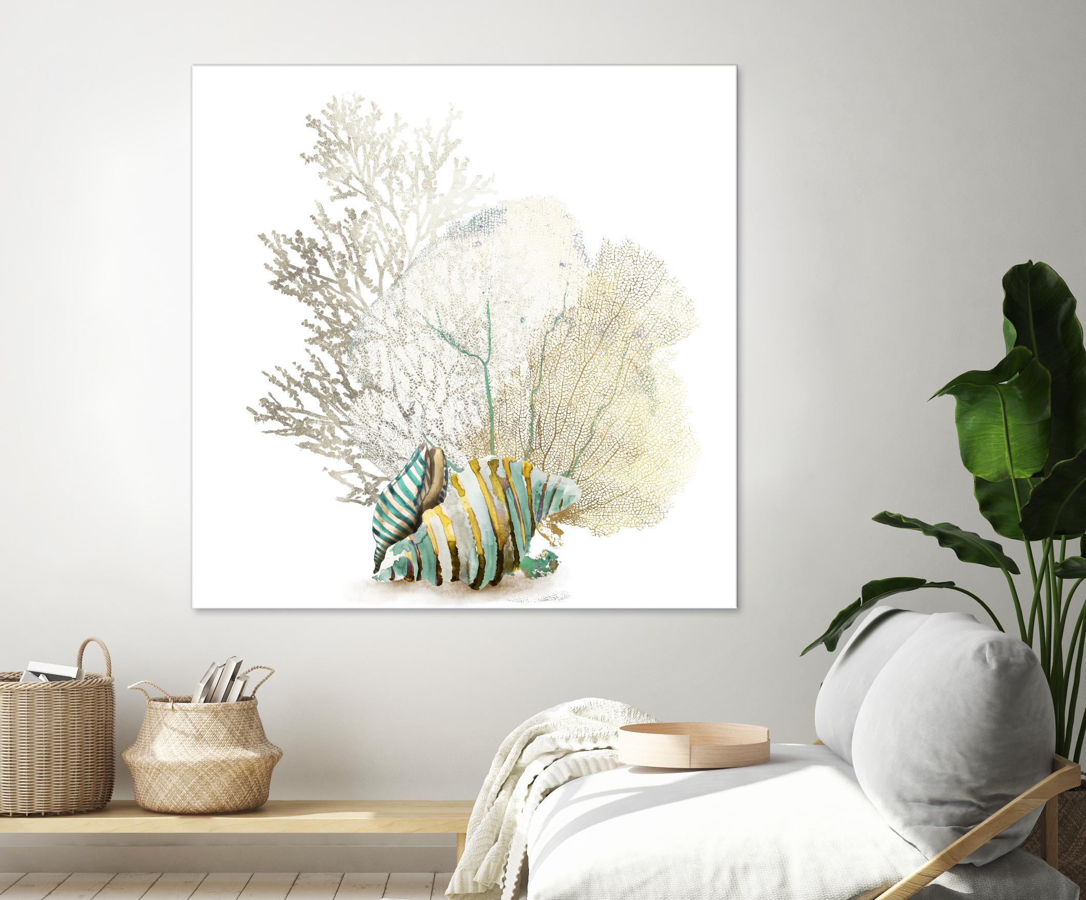 Coral II by Aimee Wilson on GIANT ART - turquoise nautical