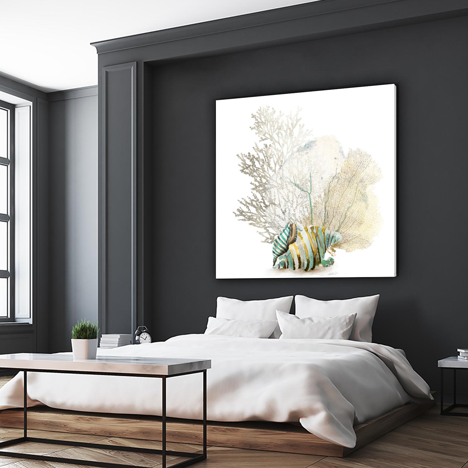 Coral II by Aimee Wilson on GIANT ART - turquoise nautical