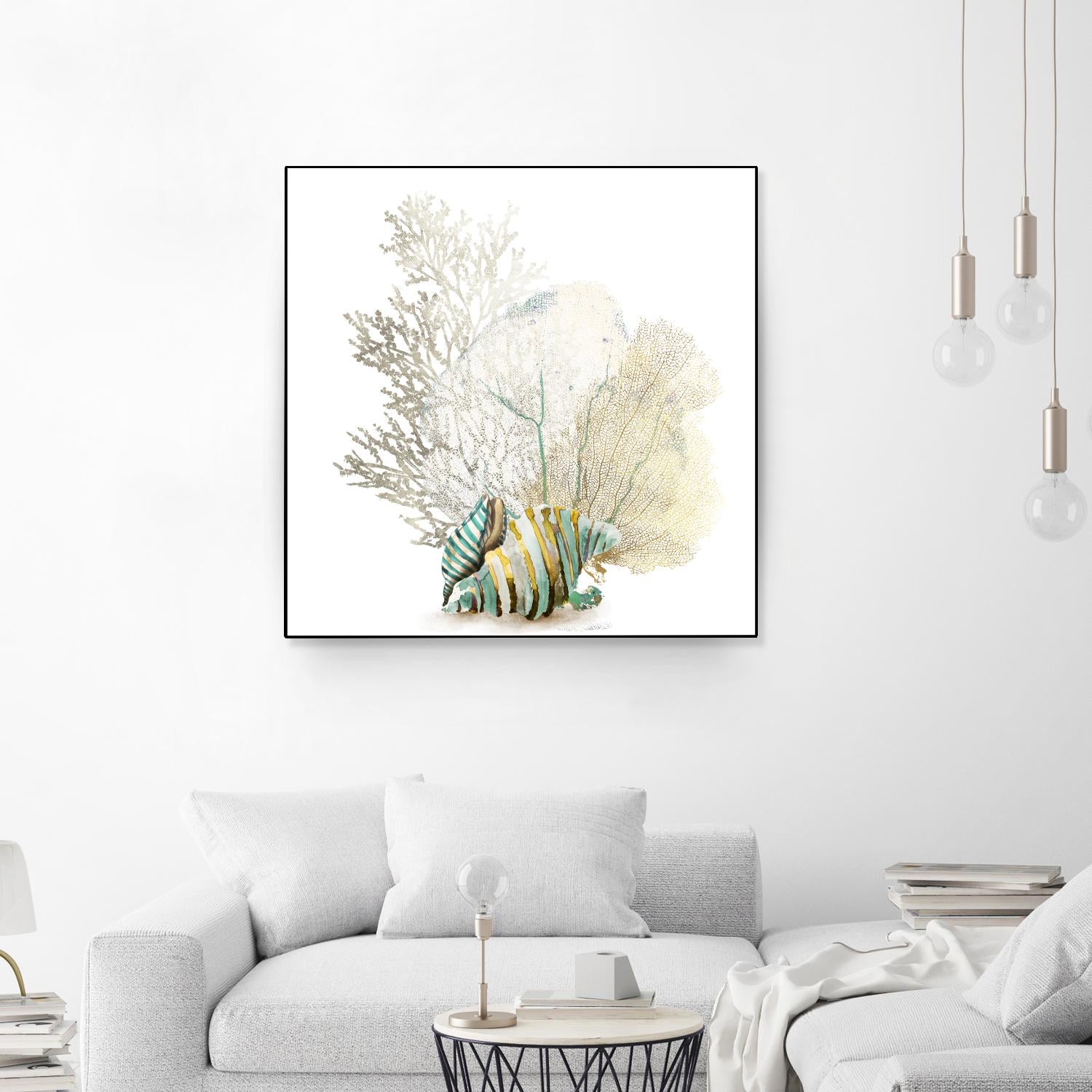 Coral II by Aimee Wilson on GIANT ART - turquoise nautical