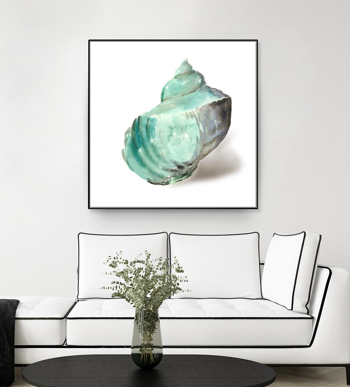 Shell in Mint by Aimee Wilson on GIANT ART - abstract