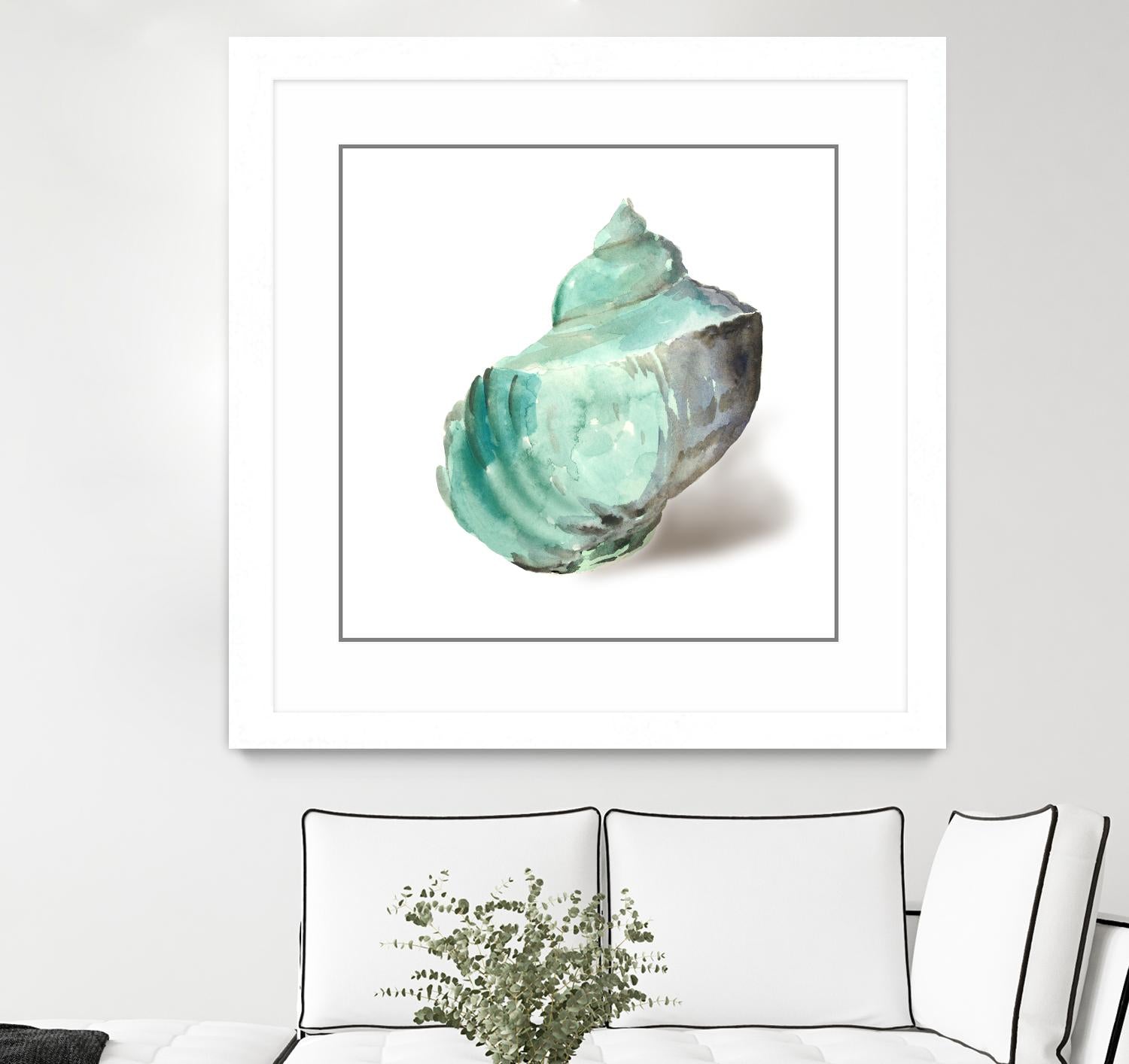 Shell in Mint by Aimee Wilson on GIANT ART - abstract