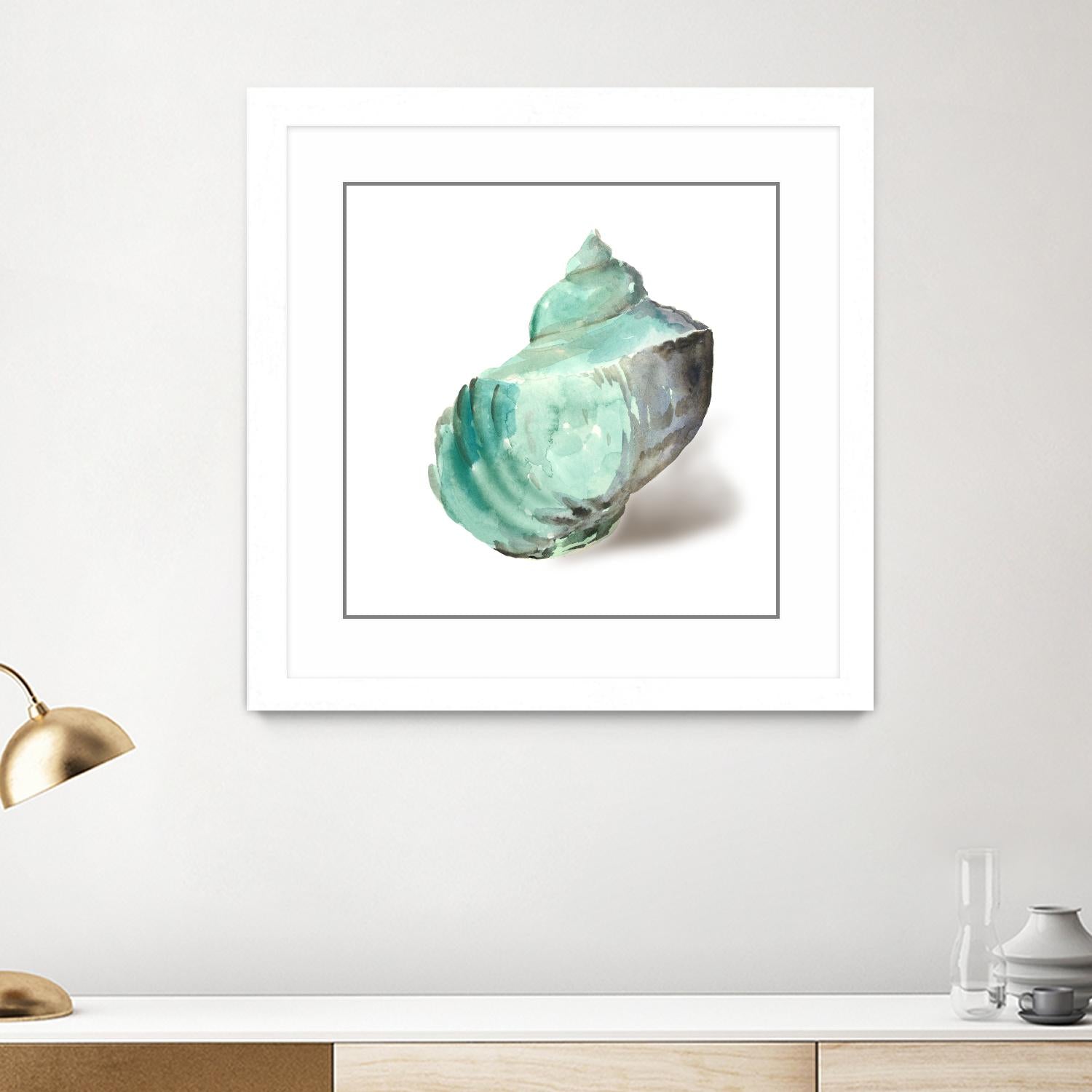 Shell in Mint by Aimee Wilson on GIANT ART - abstract