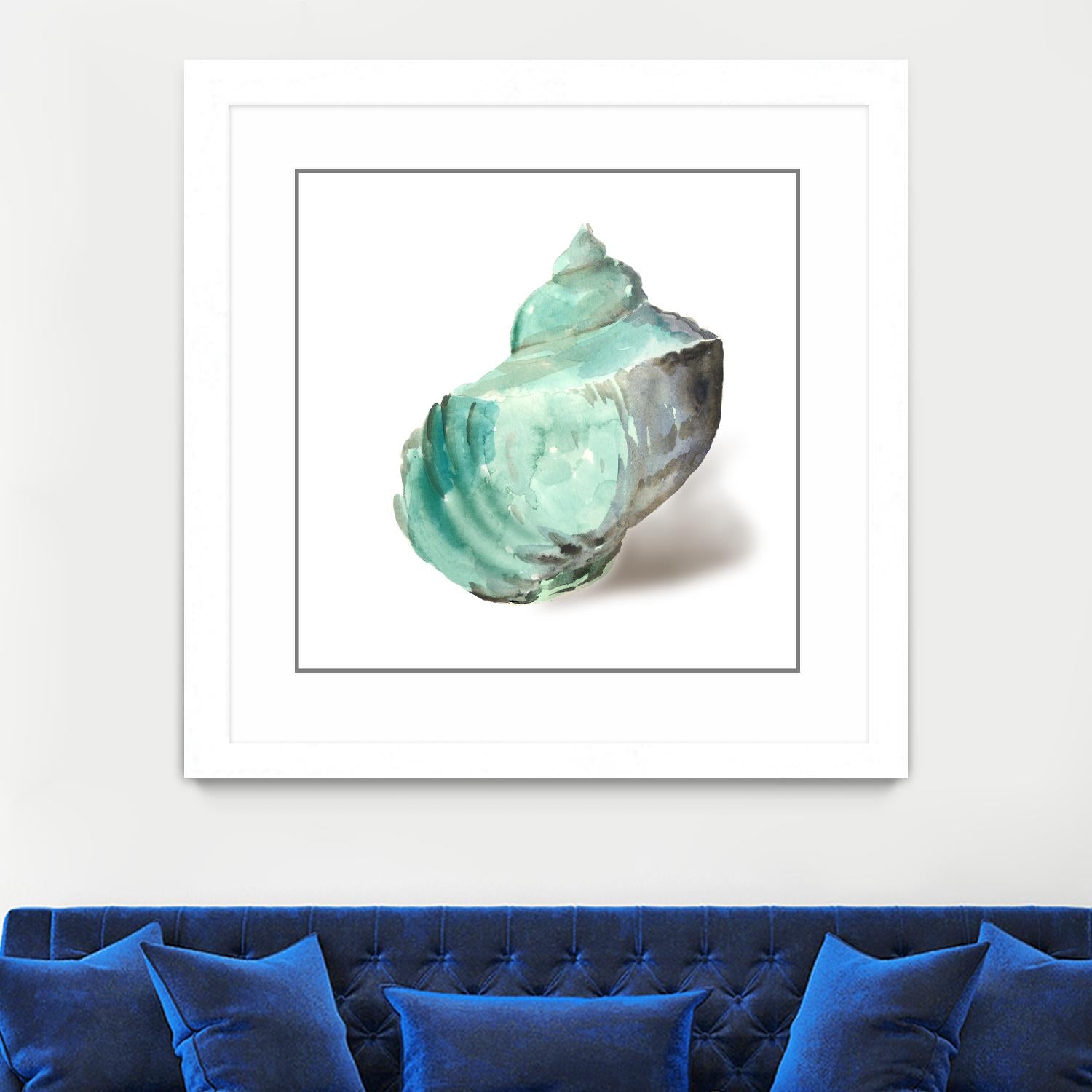 Shell in Mint by Aimee Wilson on GIANT ART - abstract