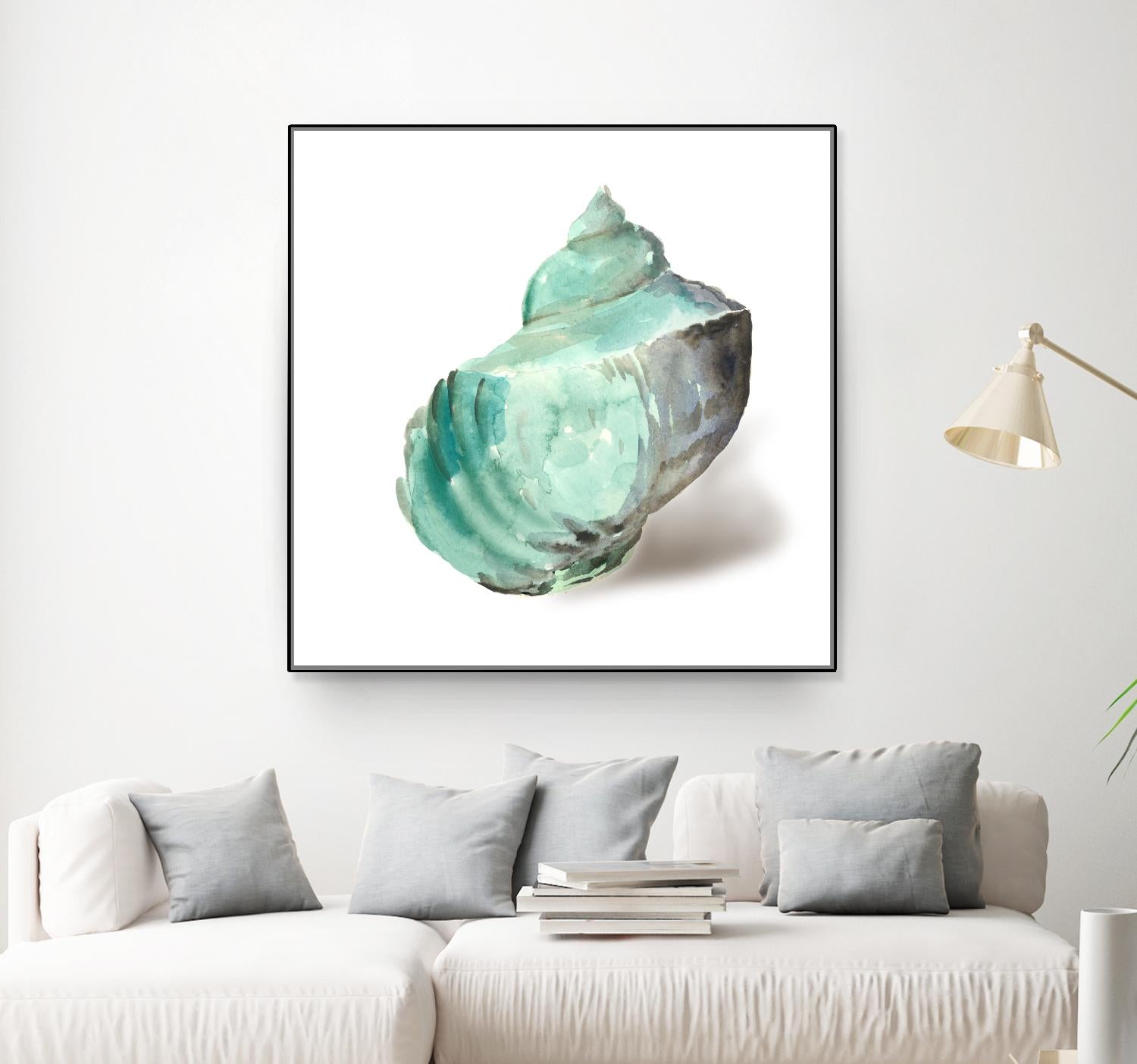 Shell in Mint by Aimee Wilson on GIANT ART - abstract