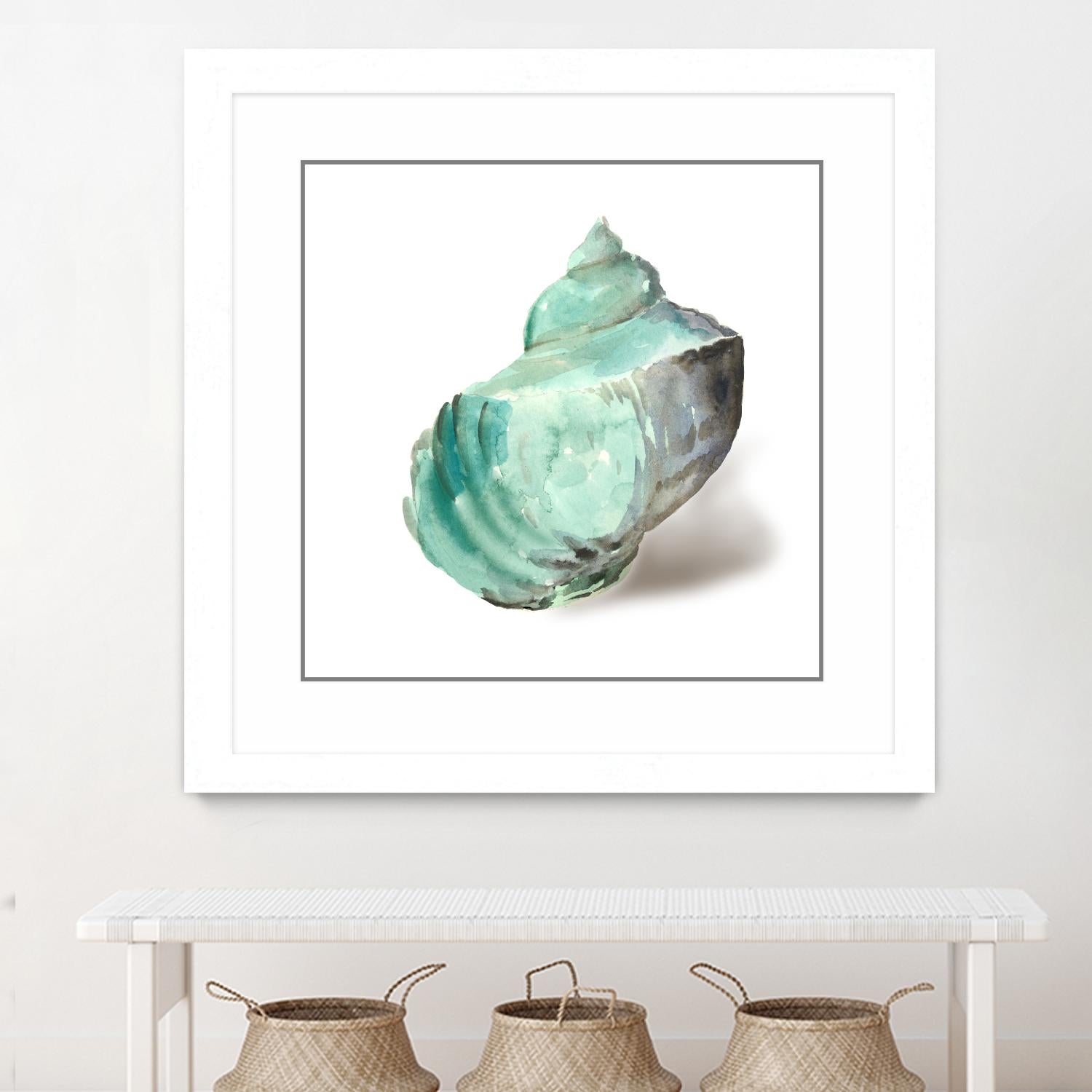 Shell in Mint by Aimee Wilson on GIANT ART - abstract