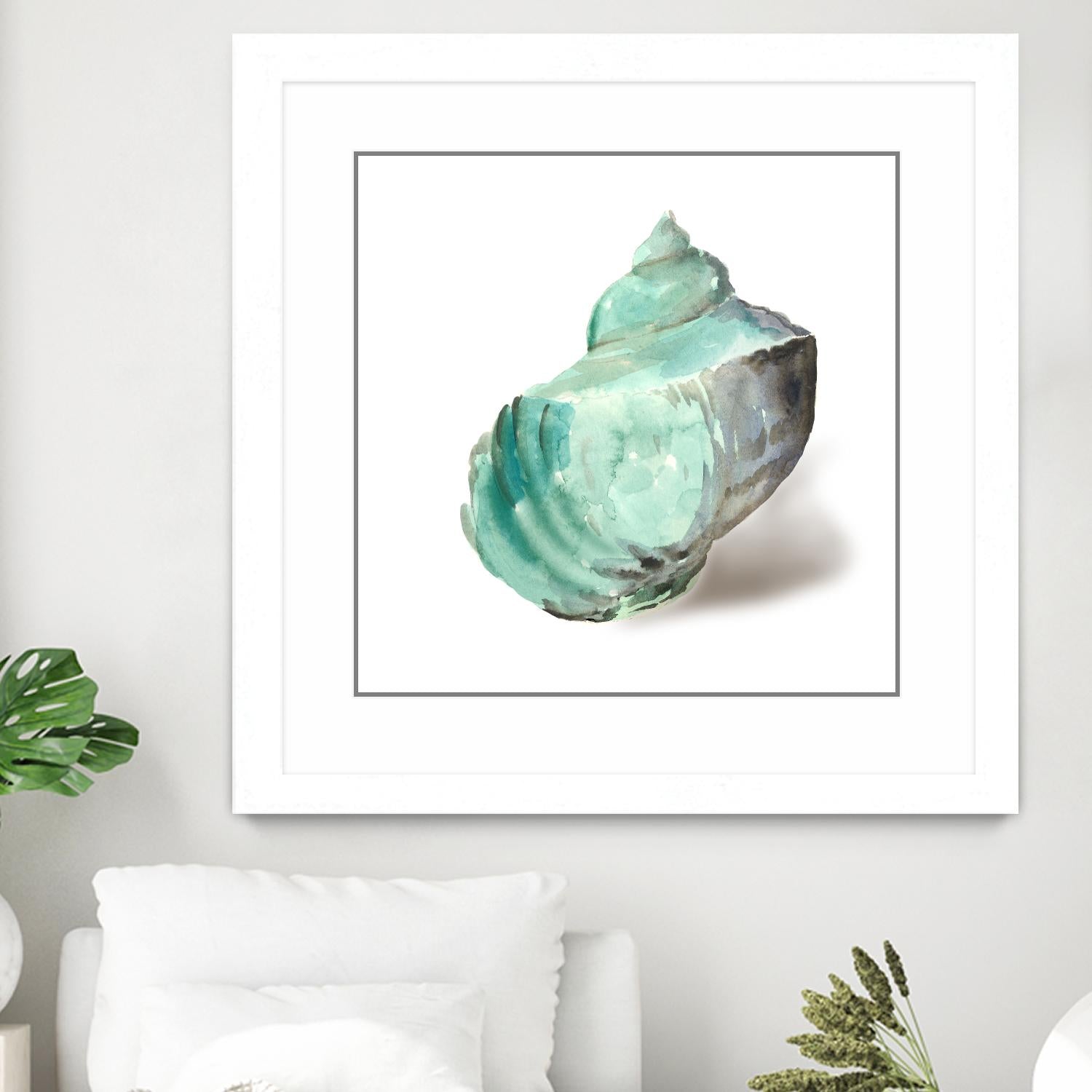 Shell in Mint by Aimee Wilson on GIANT ART - abstract