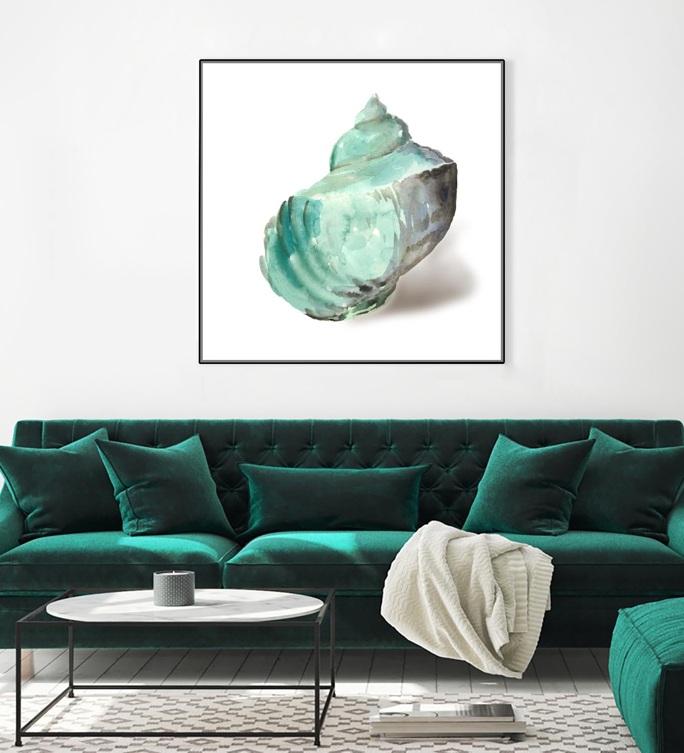 Shell in Mint by Aimee Wilson on GIANT ART - abstract