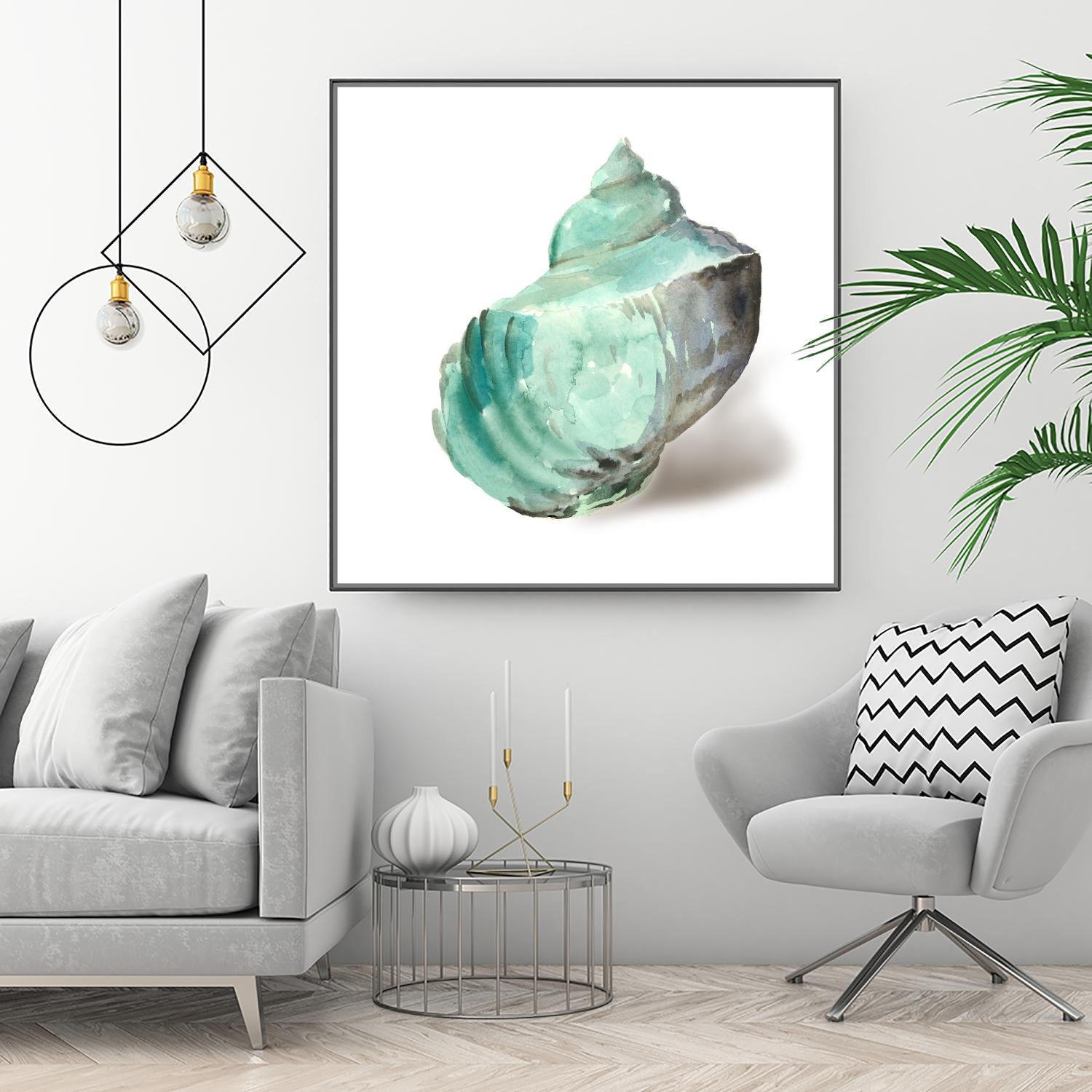 Shell in Mint by Aimee Wilson on GIANT ART - abstract