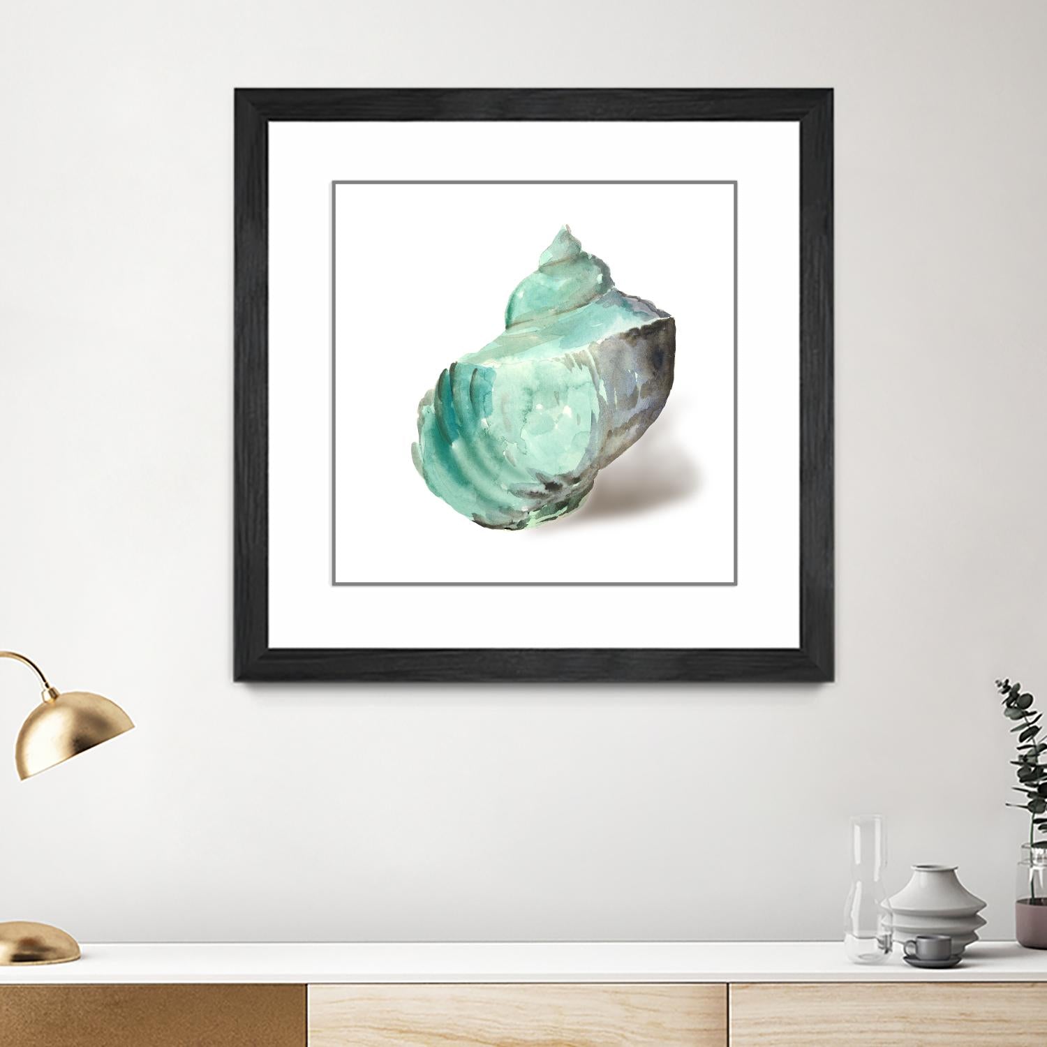 Shell in Mint by Aimee Wilson on GIANT ART - abstract
