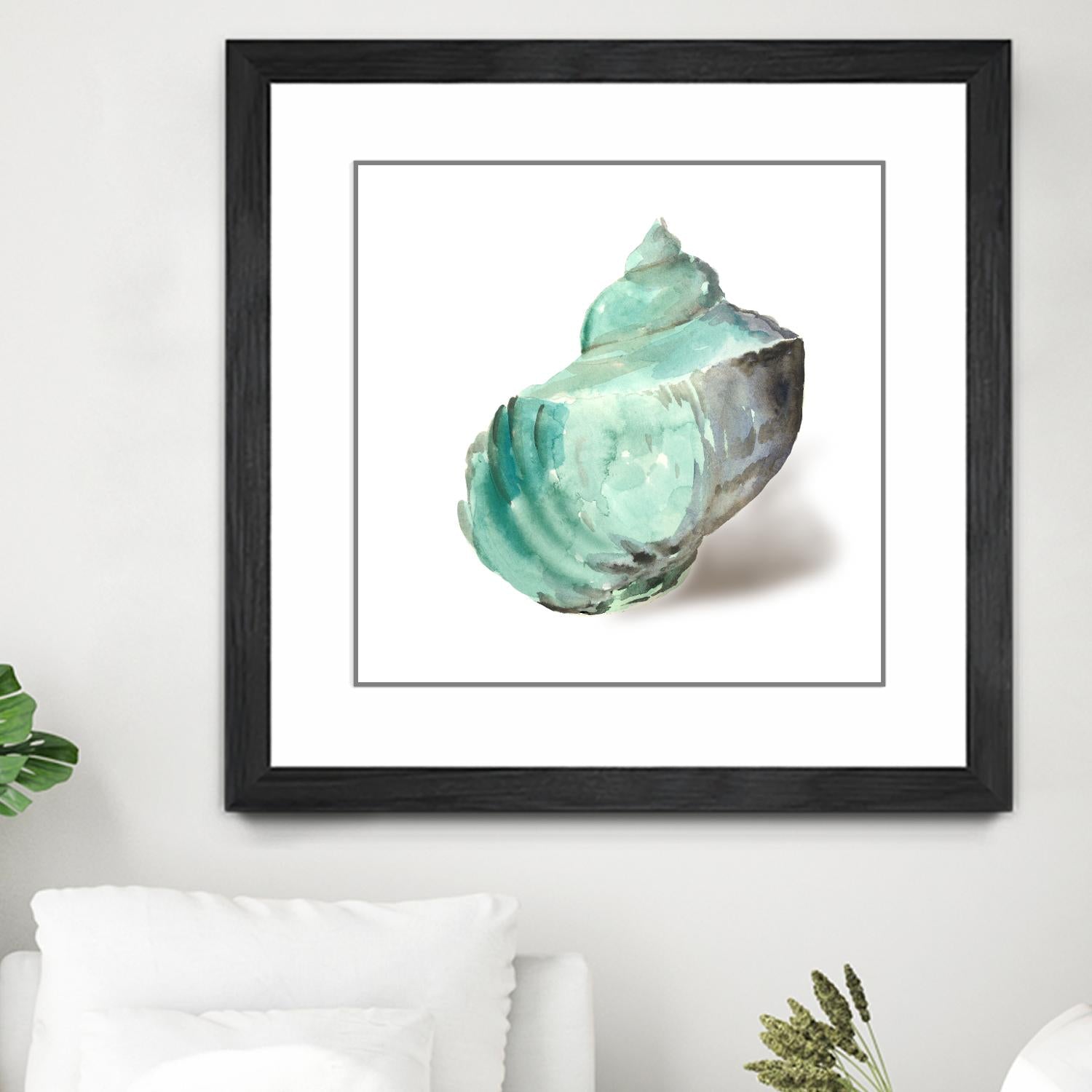 Shell in Mint by Aimee Wilson on GIANT ART - abstract