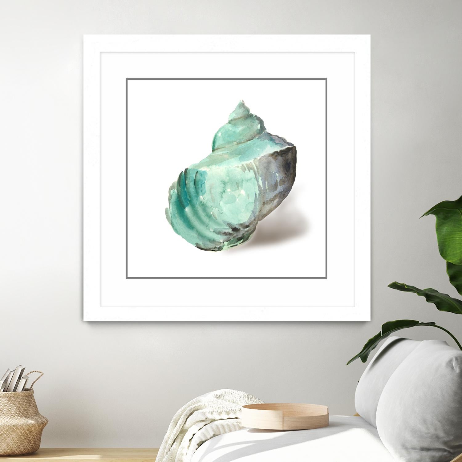 Shell in Mint by Aimee Wilson on GIANT ART - abstract
