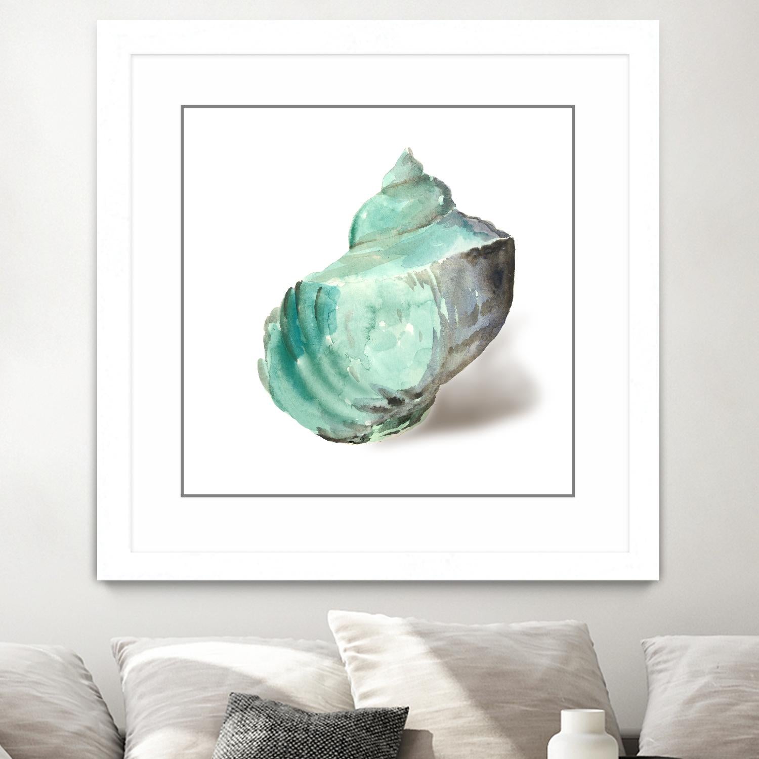 Shell in Mint by Aimee Wilson on GIANT ART - abstract
