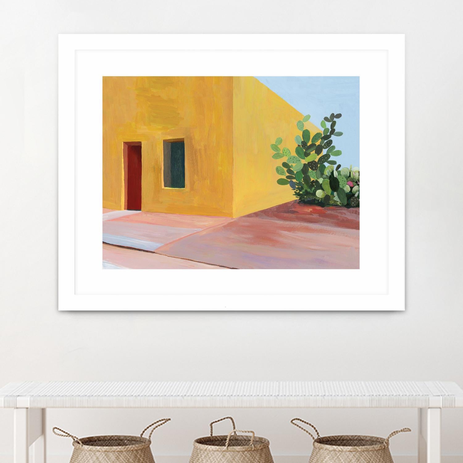 Tuscan Valley by Aimee Wilson on GIANT ART - red architecture cactus
