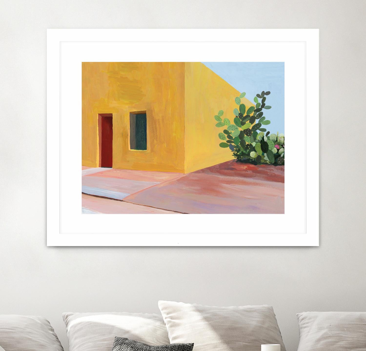 Tuscan Valley by Aimee Wilson on GIANT ART - red architecture cactus