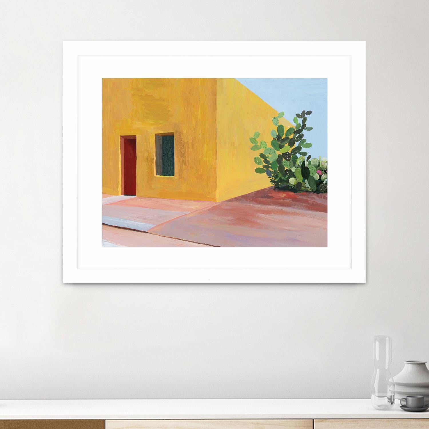 Tuscan Valley by Aimee Wilson on GIANT ART - red architecture cactus