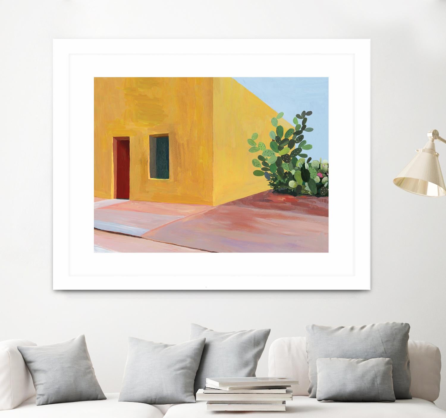 Tuscan Valley by Aimee Wilson on GIANT ART - red architecture cactus