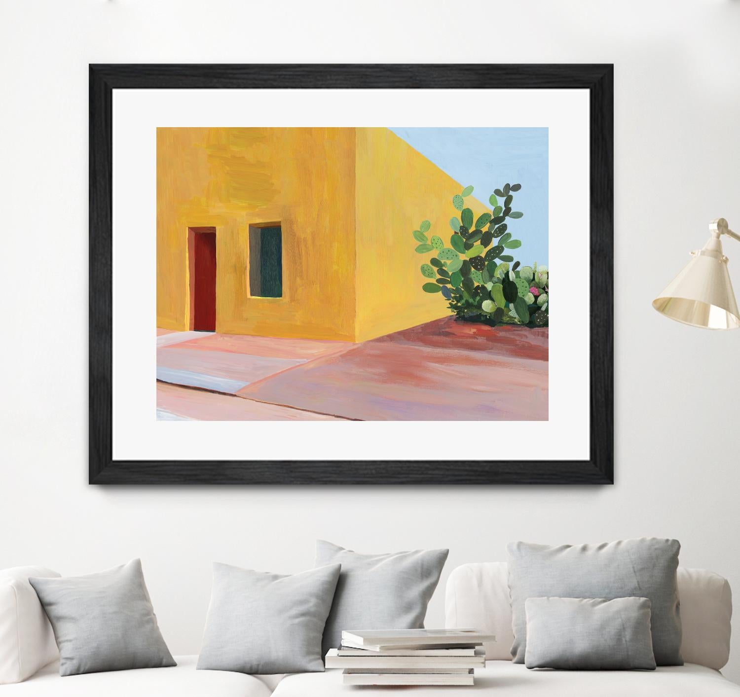 Tuscan Valley by Aimee Wilson on GIANT ART - red architecture cactus