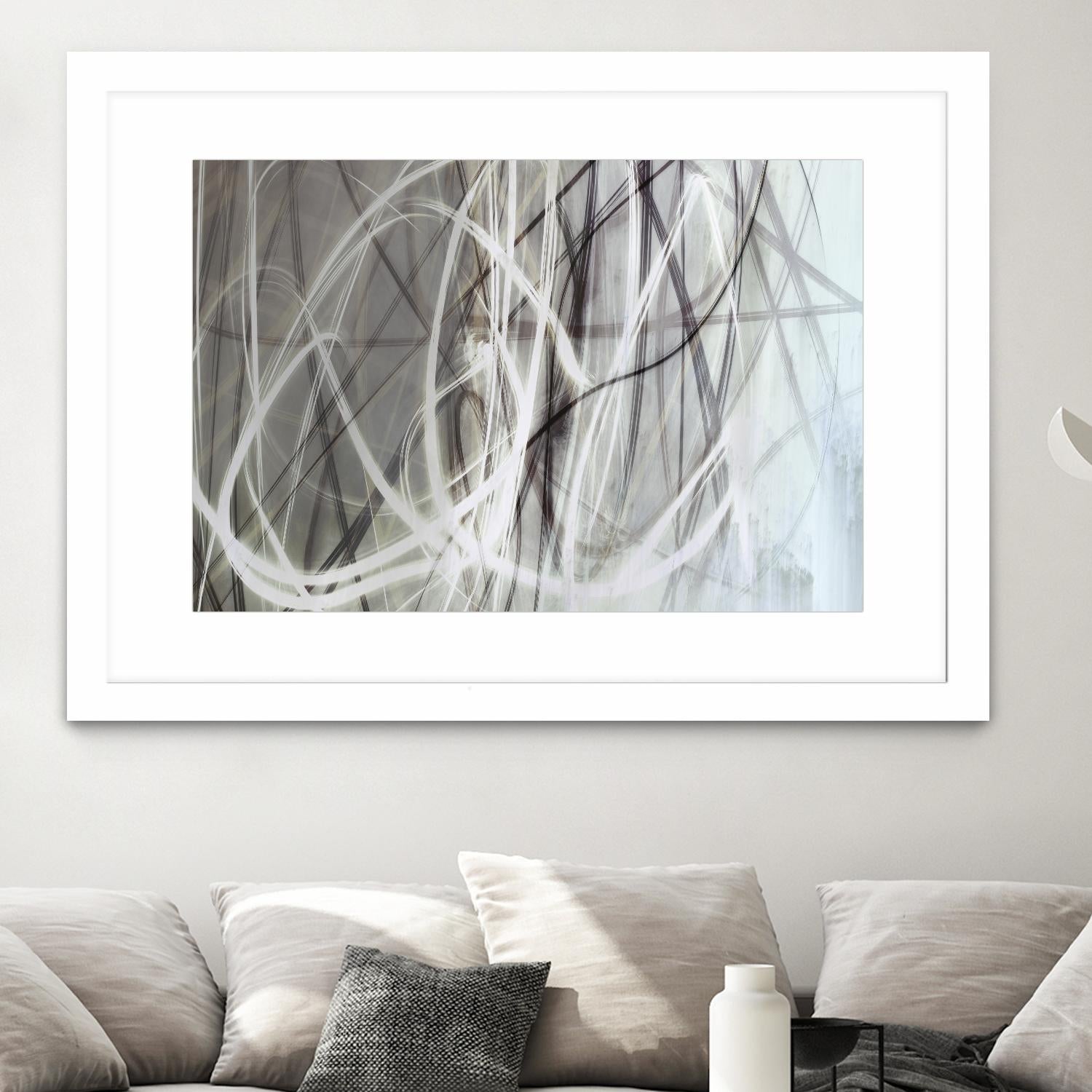 Crosswinds I by William Cooke on GIANT ART - white abstract