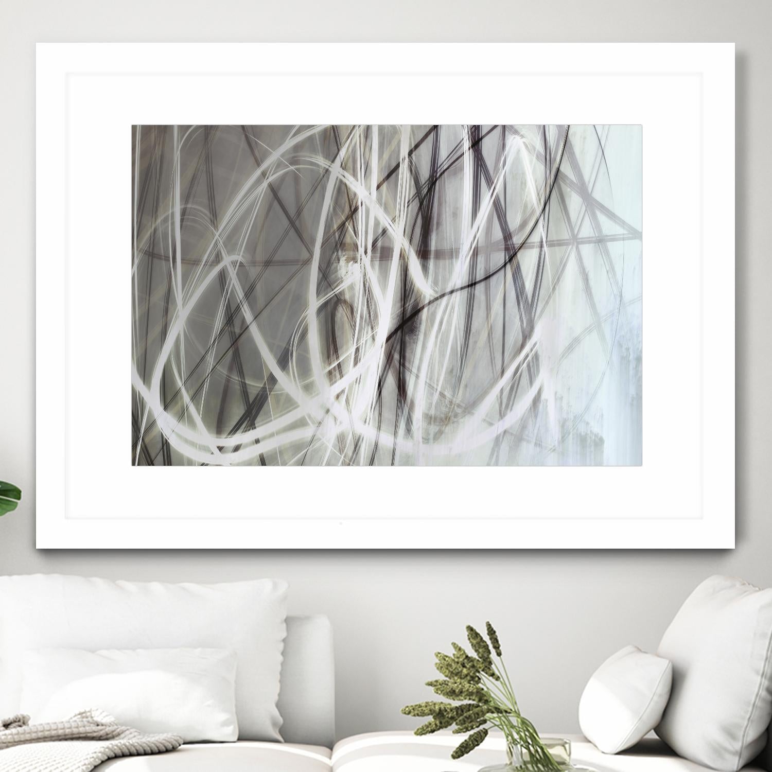 Crosswinds I by William Cooke on GIANT ART - white abstract