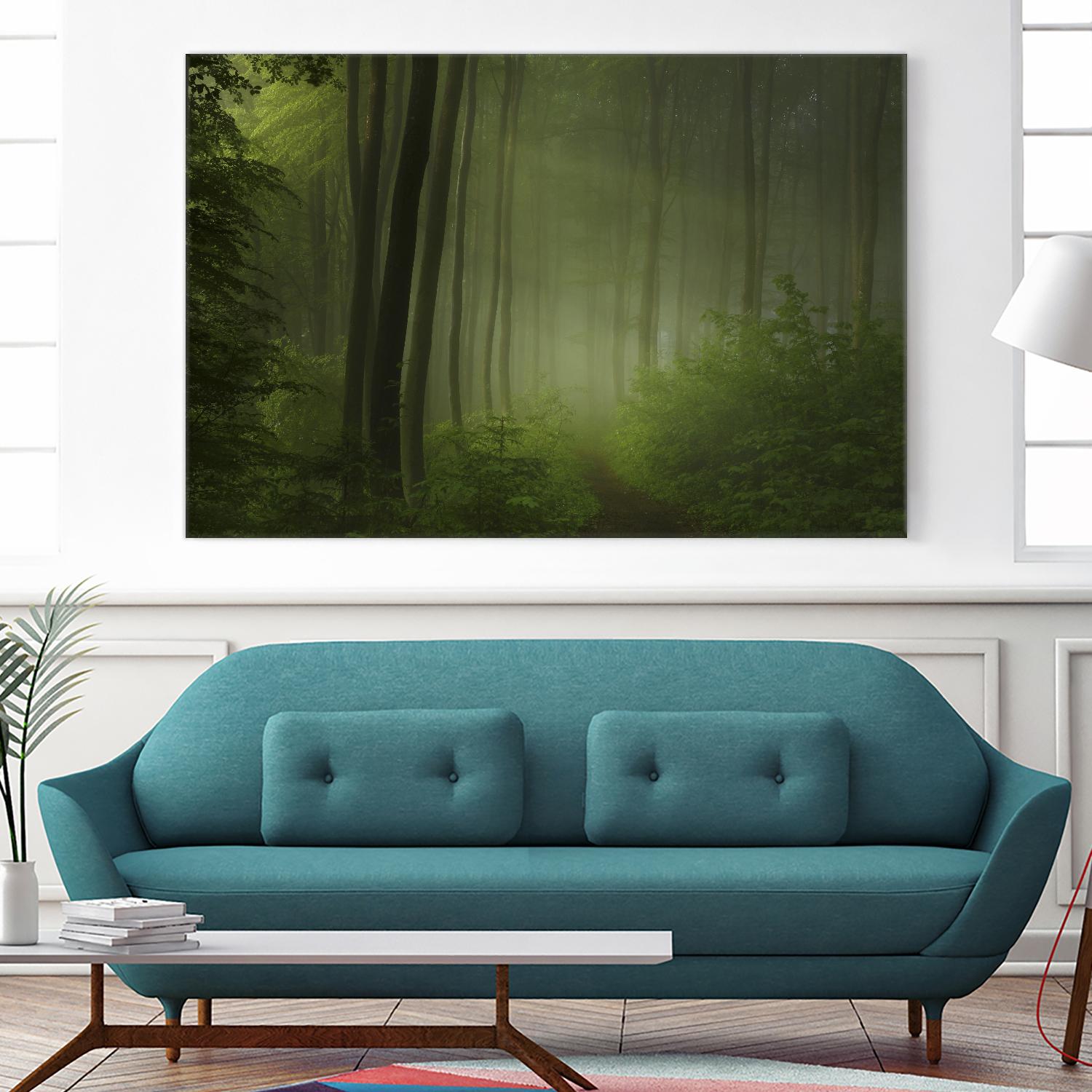 Maier - Forest Morning by 1X on GIANT ART - black trees