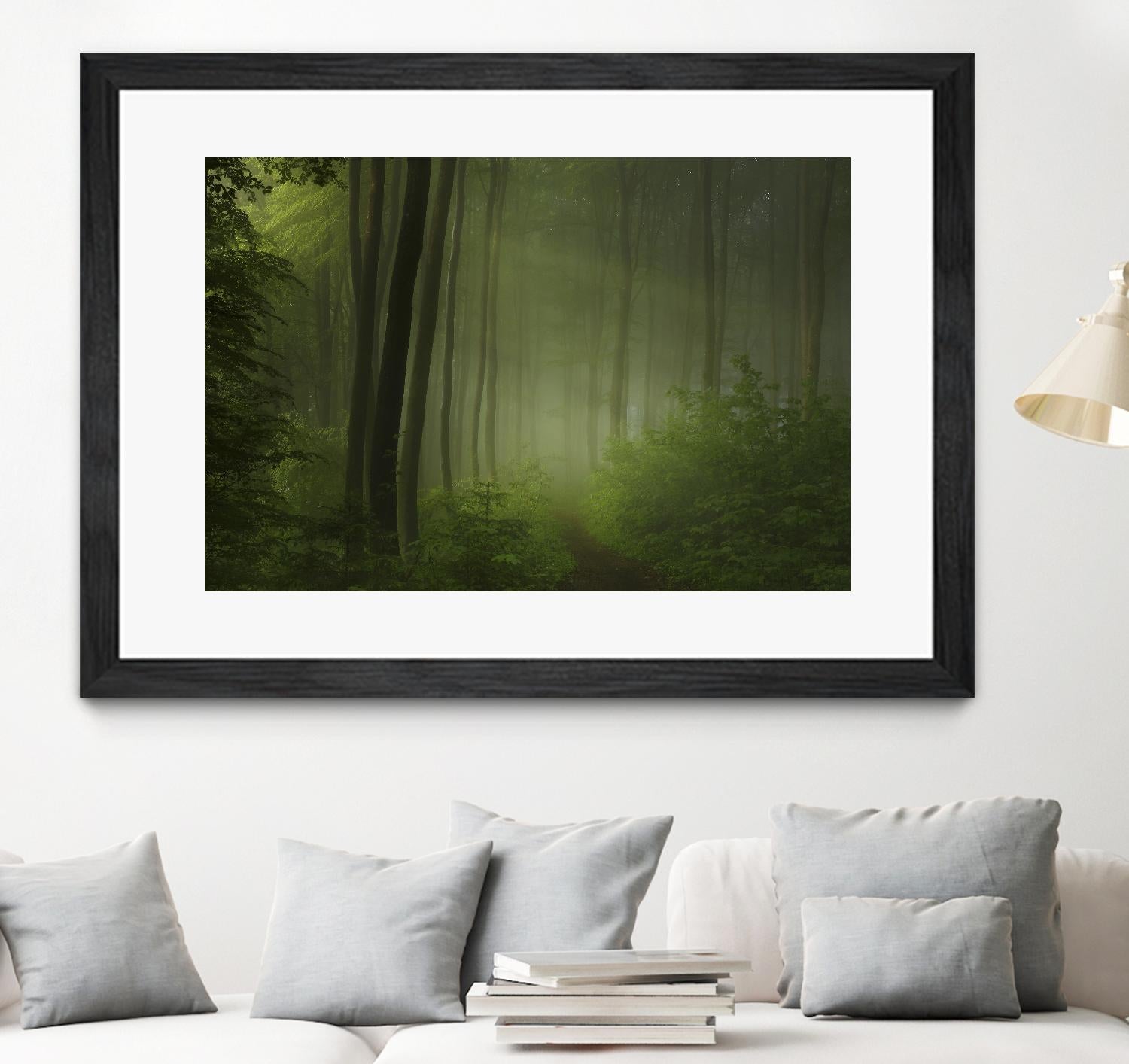 Maier - Forest Morning by 1X on GIANT ART - black trees