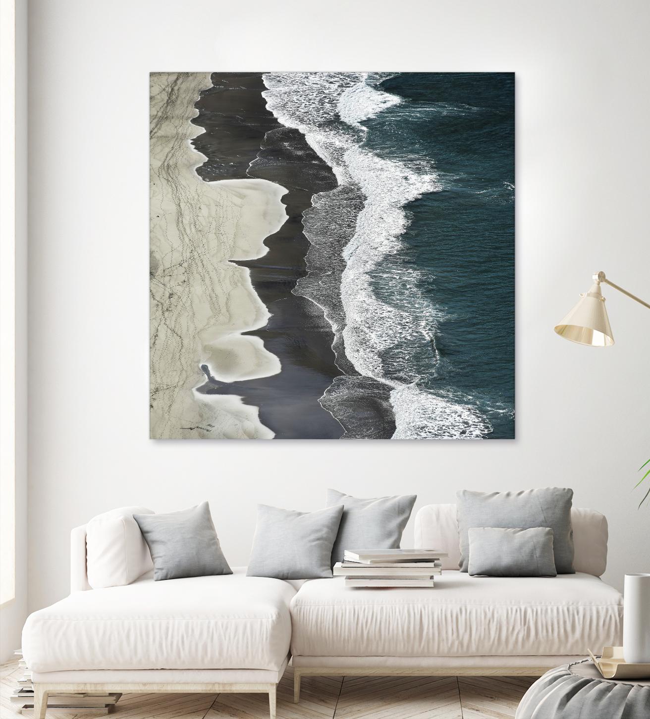 Molenaar - Running Waves by 1X on GIANT ART - grey landscape