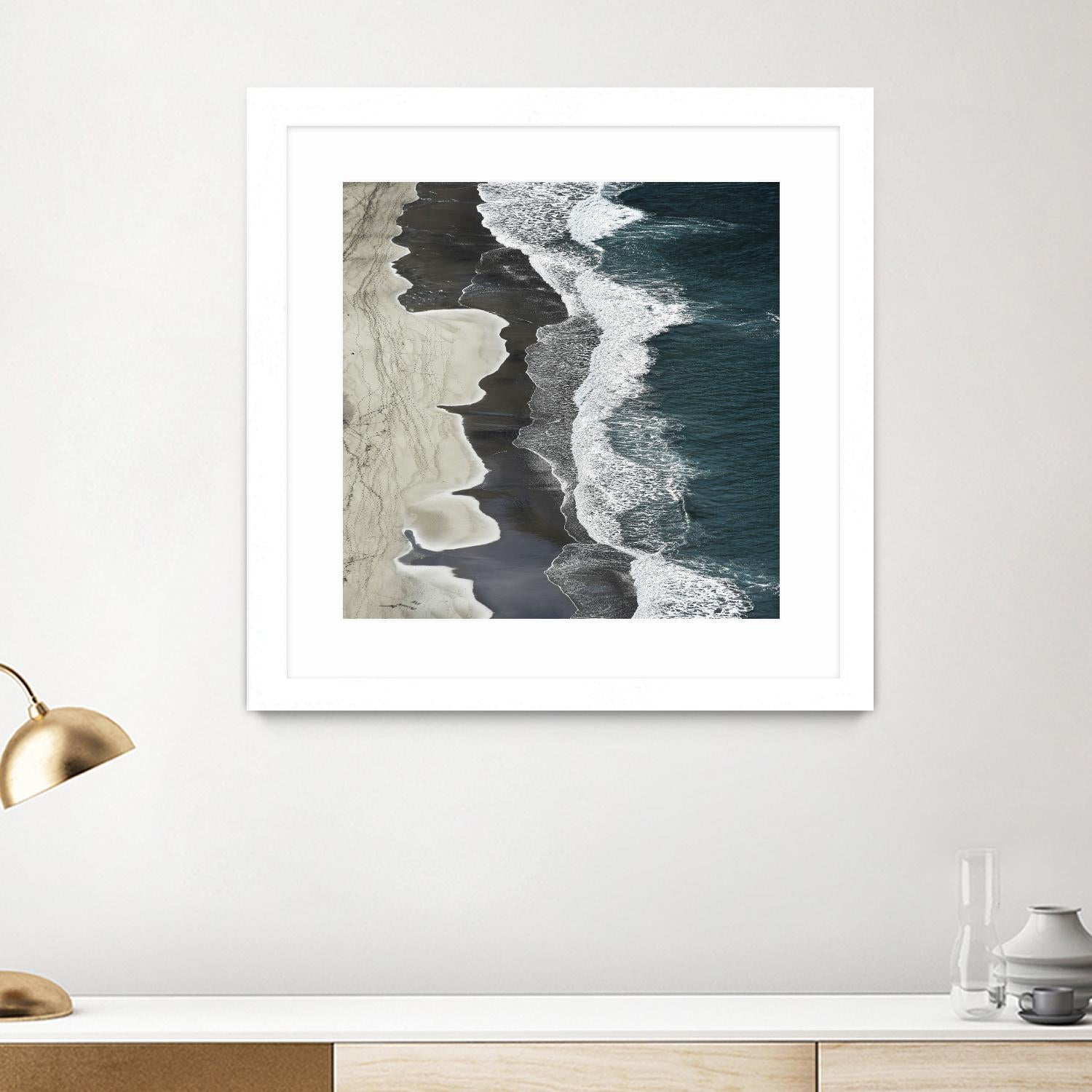 Molenaar - Running Waves by 1X on GIANT ART - grey landscape
