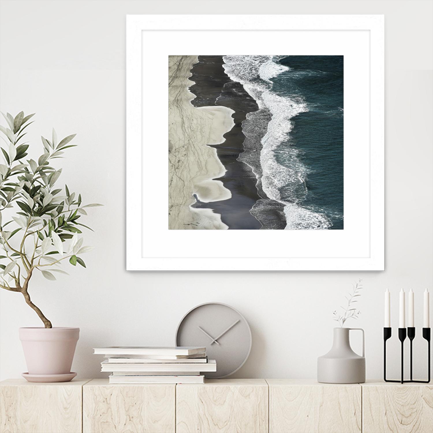Molenaar - Running Waves by 1X on GIANT ART - grey landscape