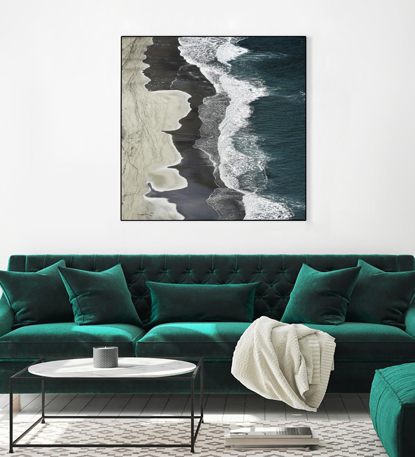 Molenaar - Running Waves by 1X on GIANT ART - grey landscape