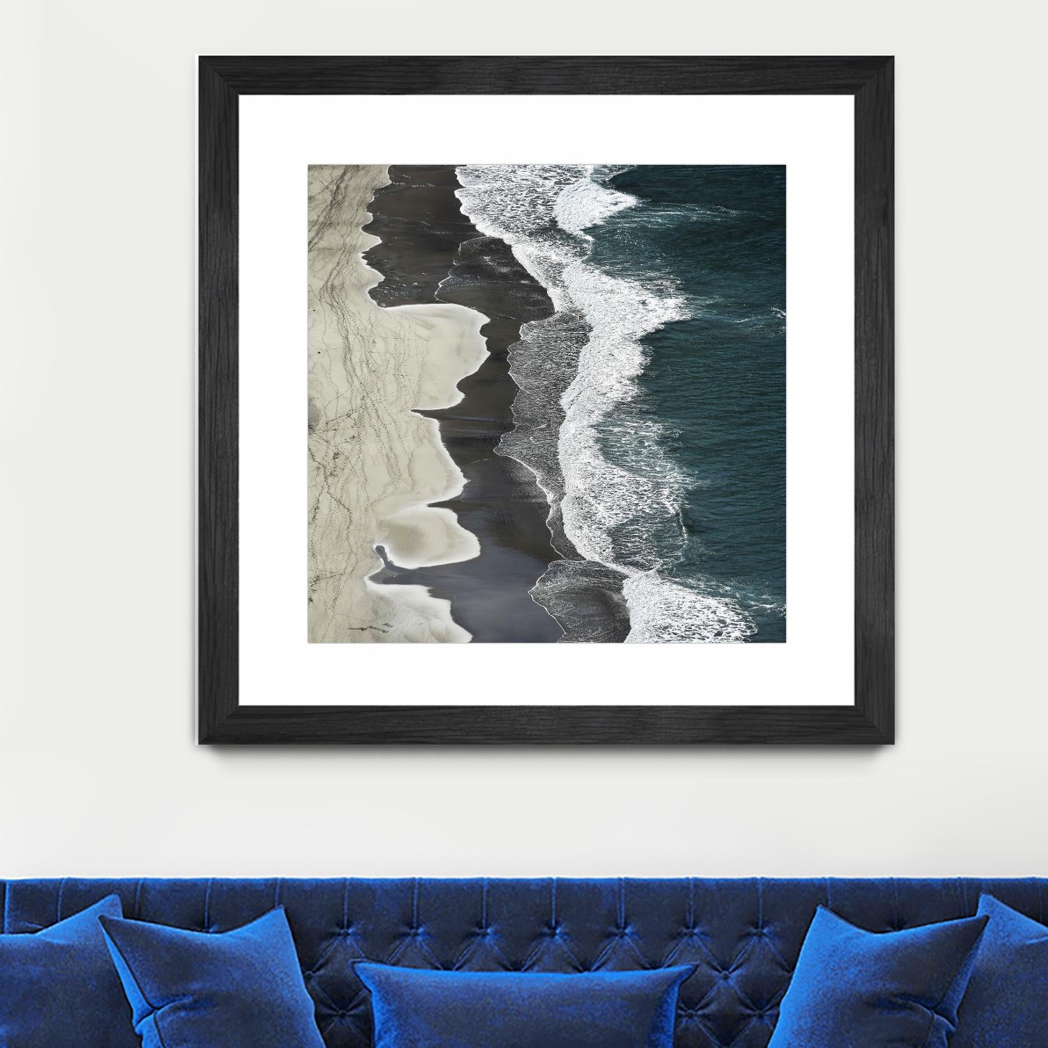 Molenaar - Running Waves by 1X on GIANT ART - grey landscape
