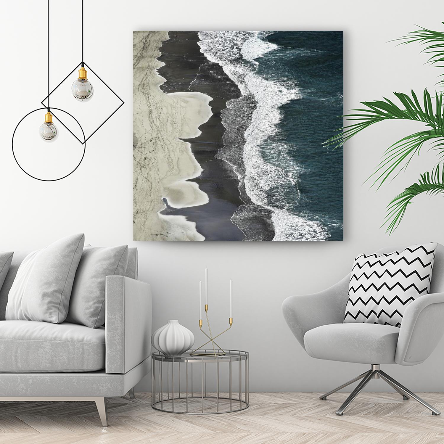 Molenaar - Running Waves by 1X on GIANT ART - grey landscape
