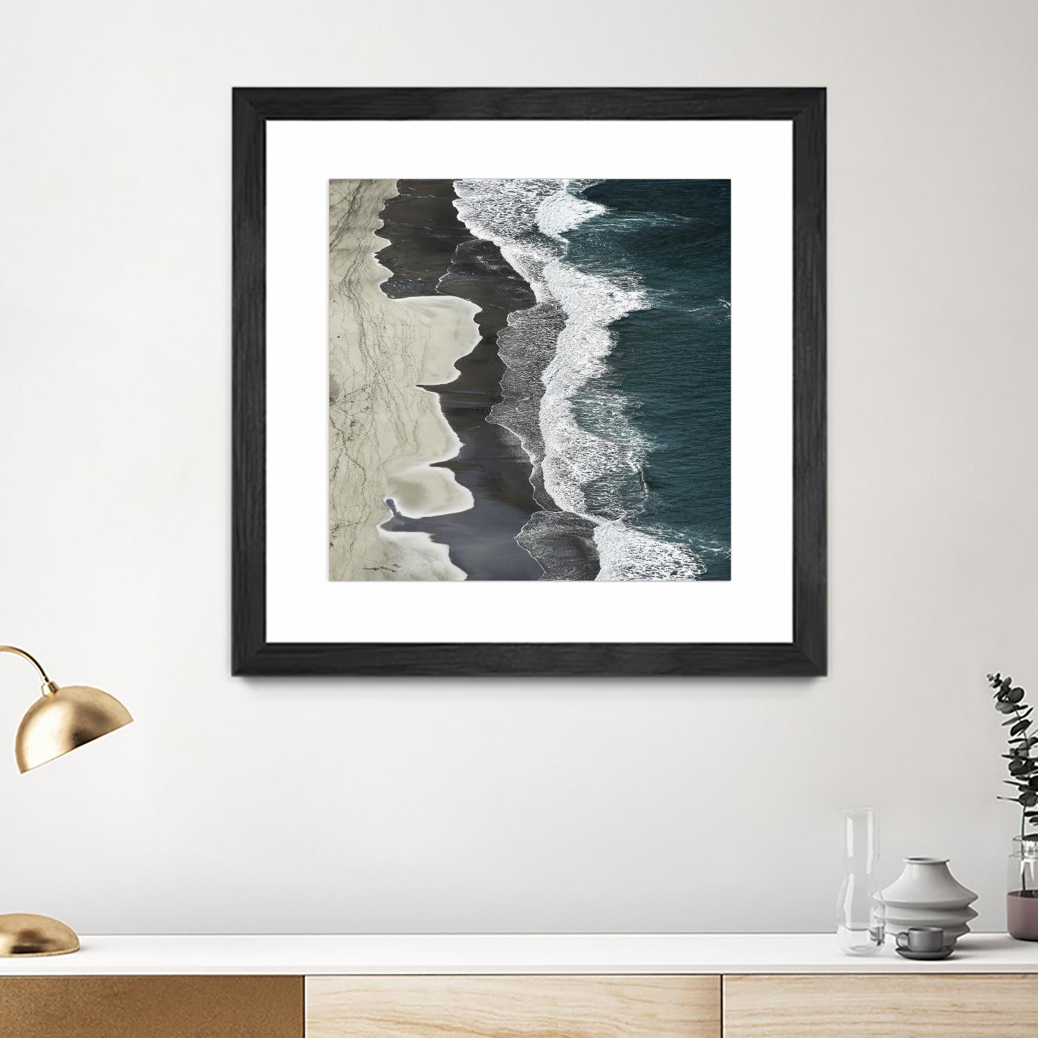 Molenaar - Running Waves by 1X on GIANT ART - grey landscape