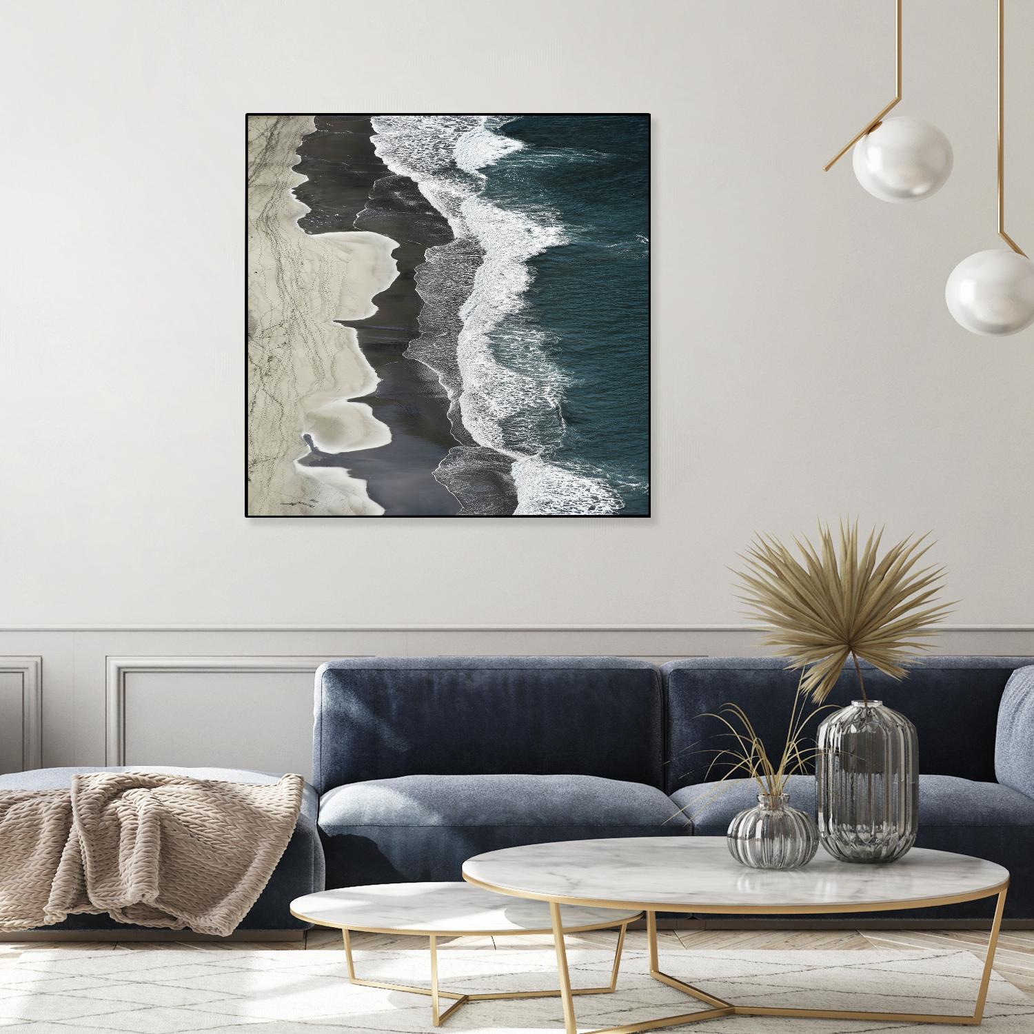 Molenaar - Running Waves by 1X on GIANT ART - grey landscape
