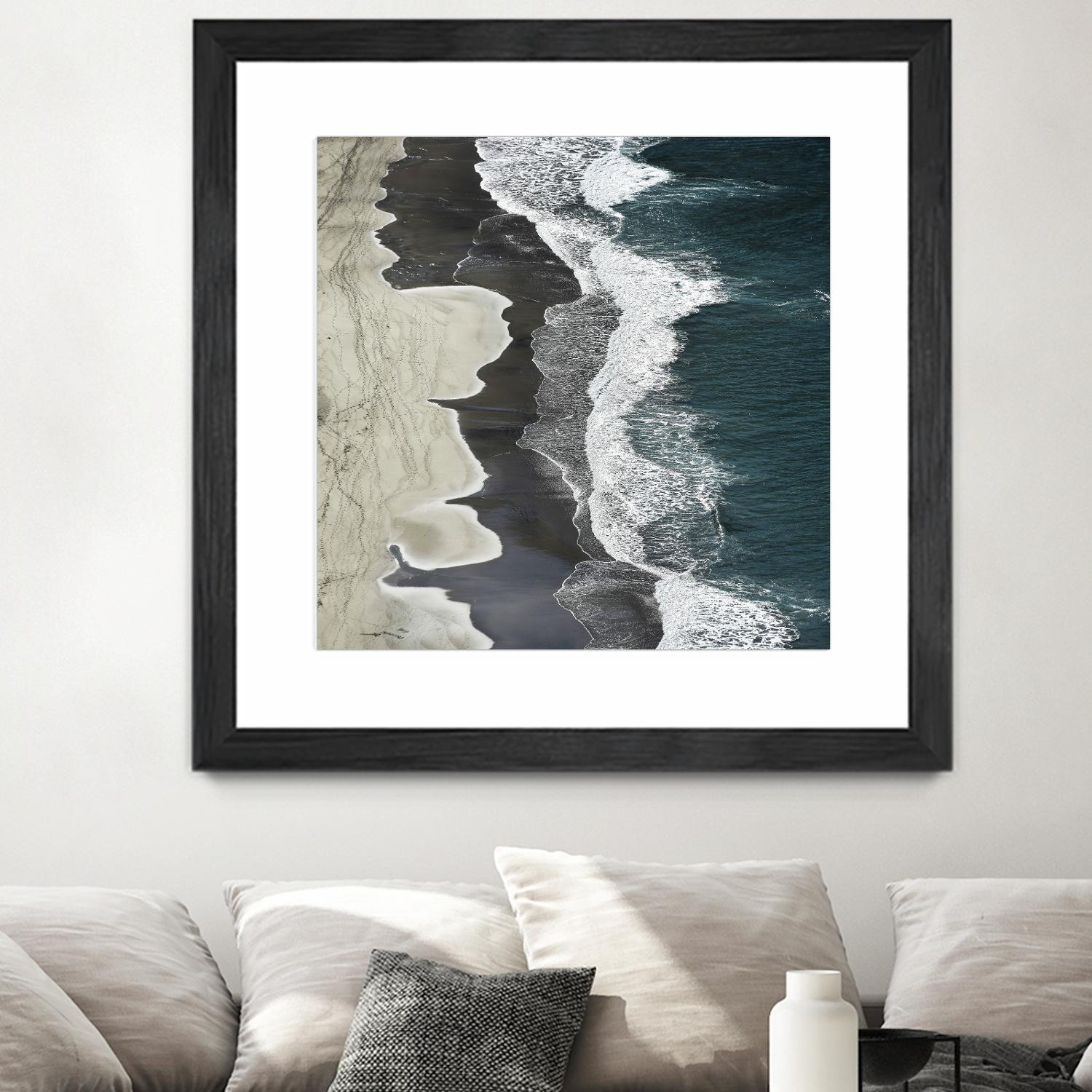 Molenaar - Running Waves by 1X on GIANT ART - grey landscape