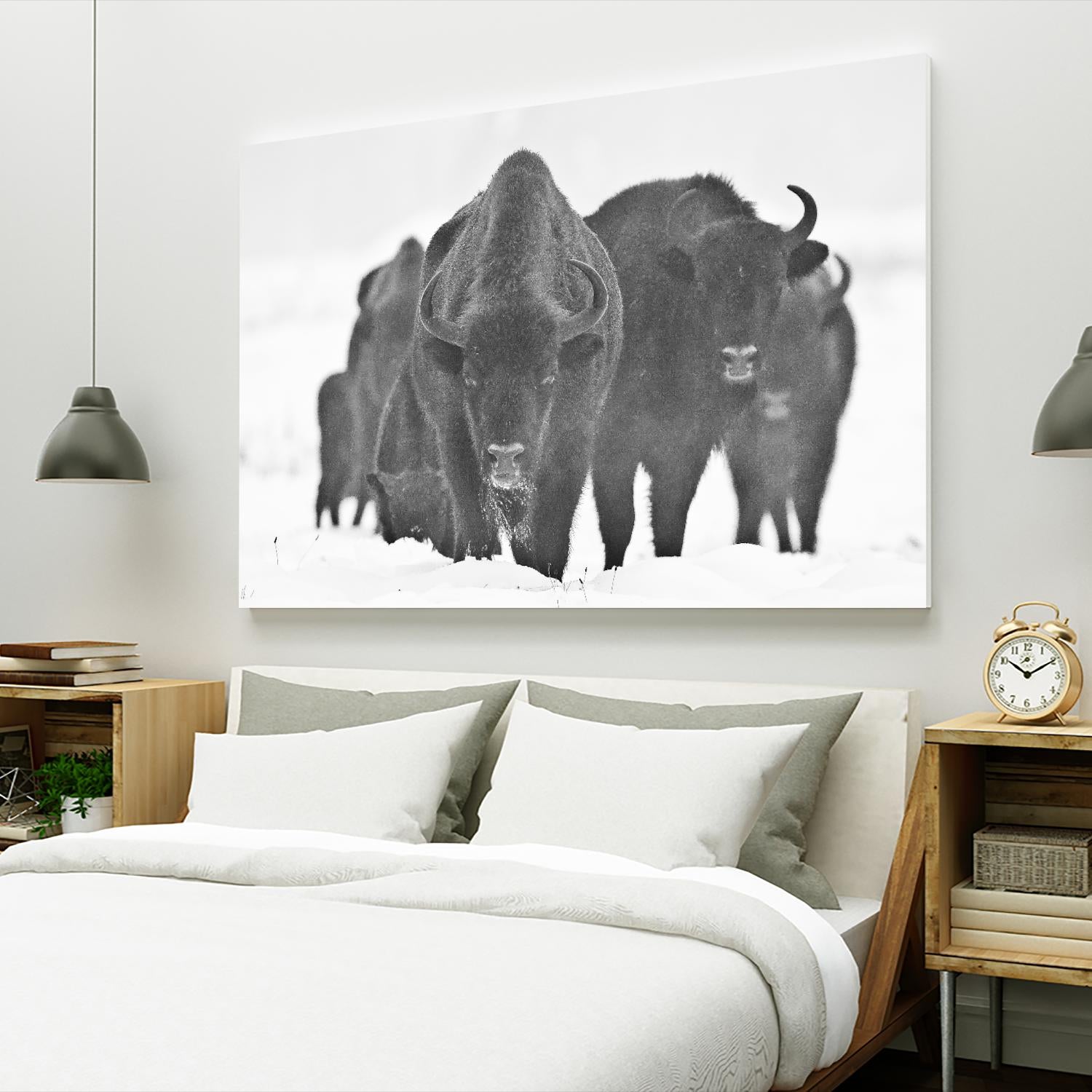 Europeans Bizons by Crepinsek 1X on GIANT ART - black animals