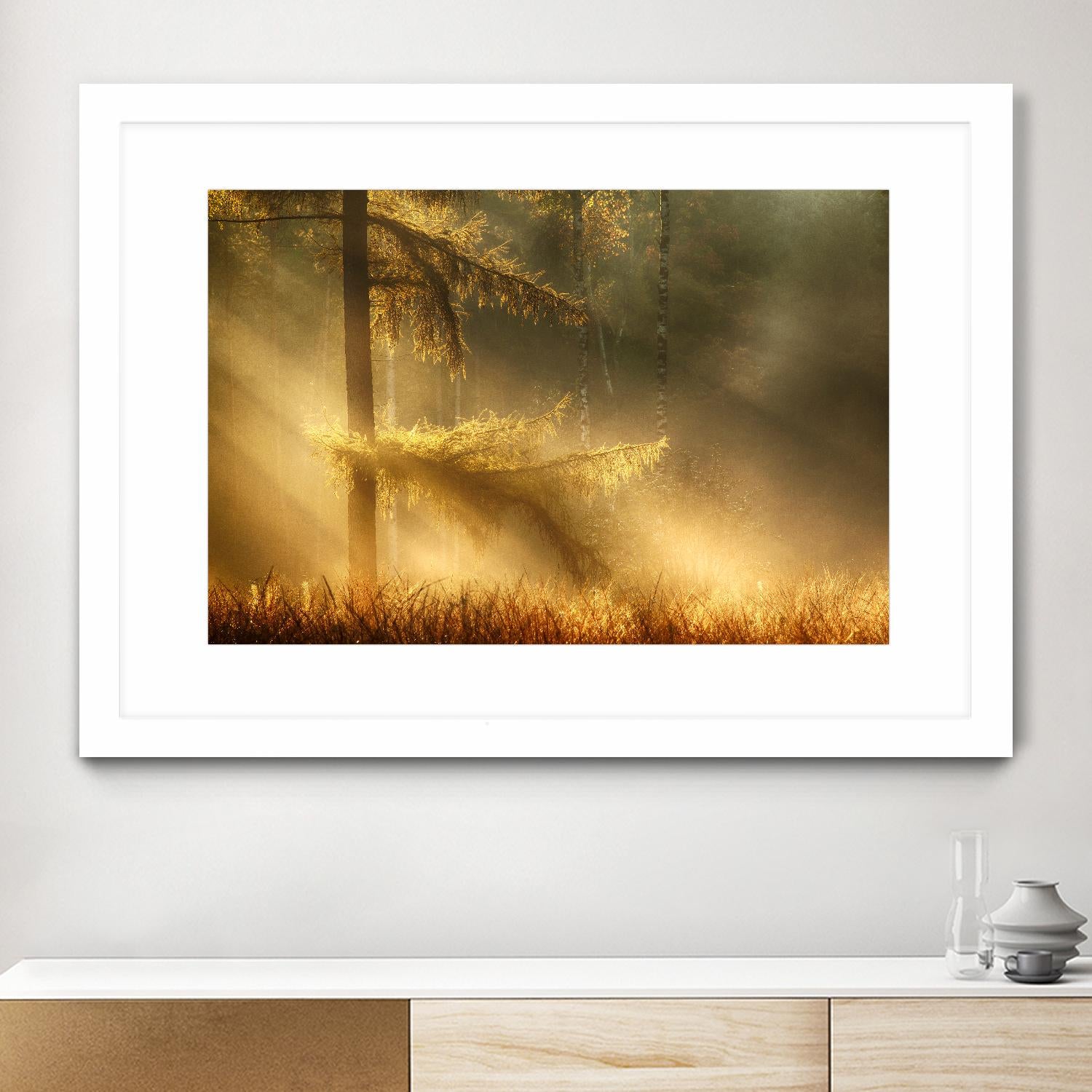 Autumn Light by Mies 1X on GIANT ART - orange trees